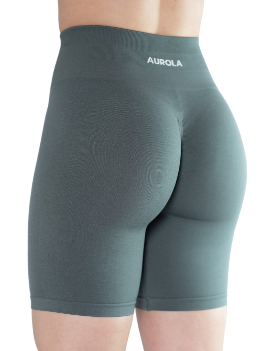 AUROLA Women's High Waisted Seamless Athletic Shorts - 7.5