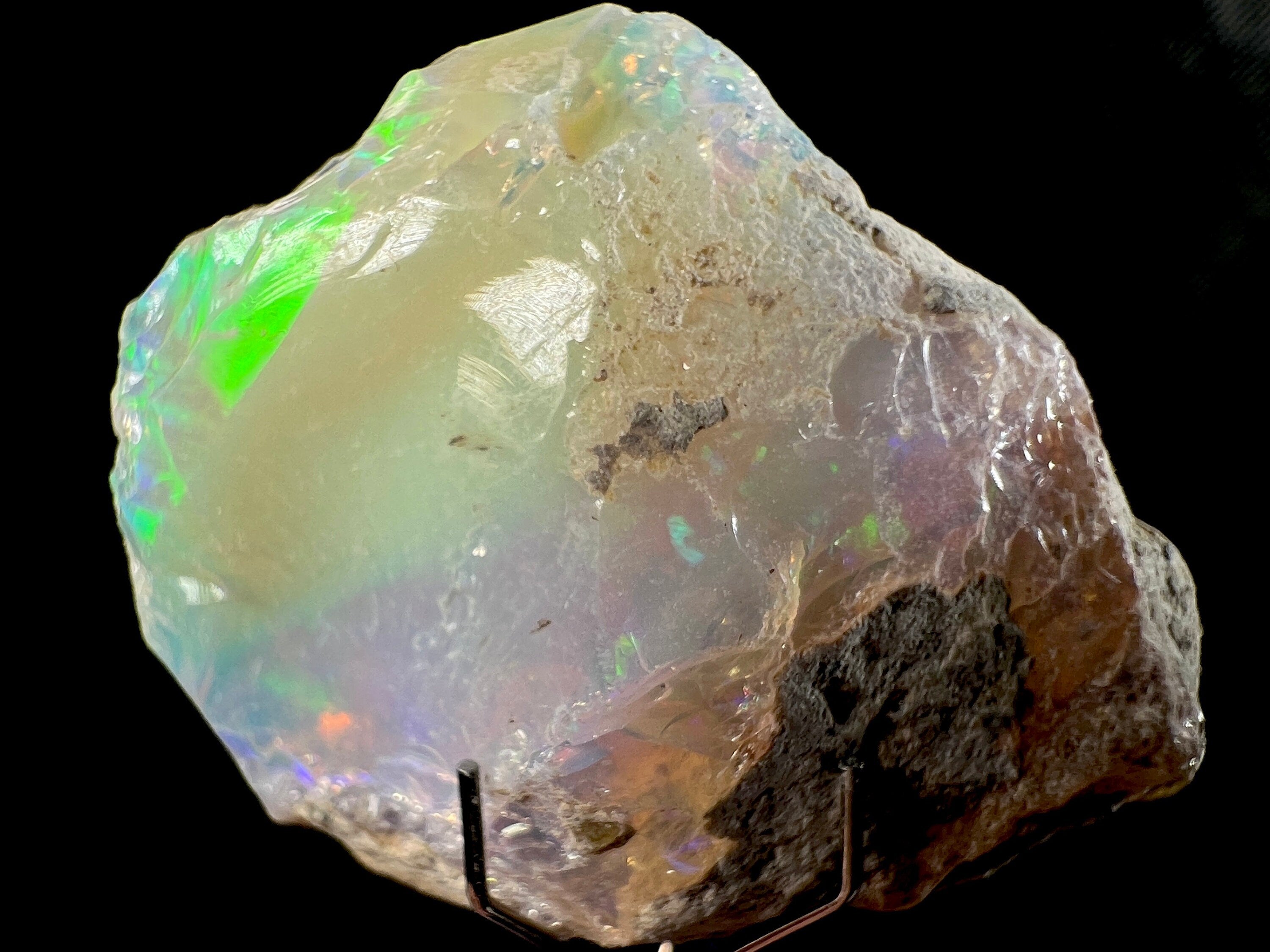 Premium 4A Welo Opal Raw Crystal - Certified Cutting Grade Opal for Jewelry Making (50604) - Ideal for Rings, Necklaces & Handcrafted Gemstone Designs