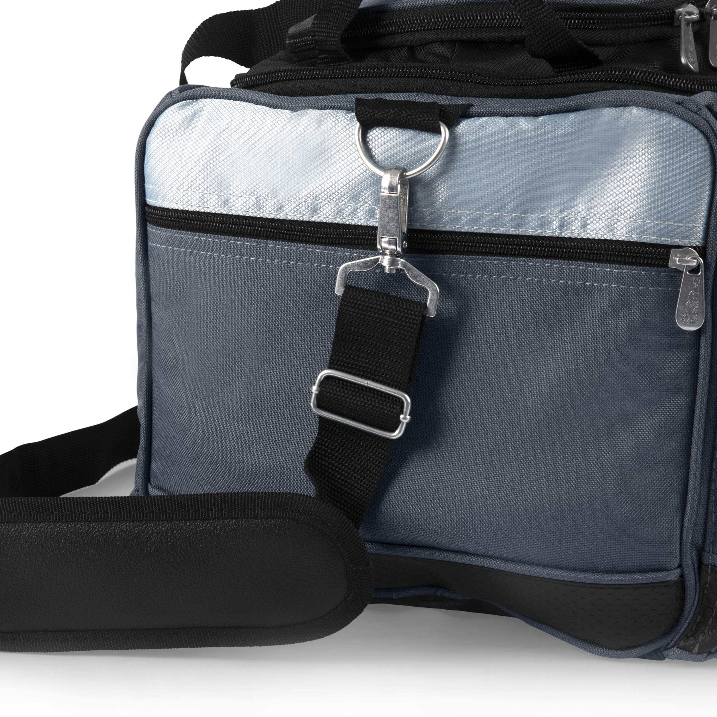 ONIVA - Picnic Time Brand Buccaneer Portable Charcoal Grill & Cooler Tote Combo (Black with Gray Accents) - Perfect for Camping, Beach Outings, and Backyard BBQs