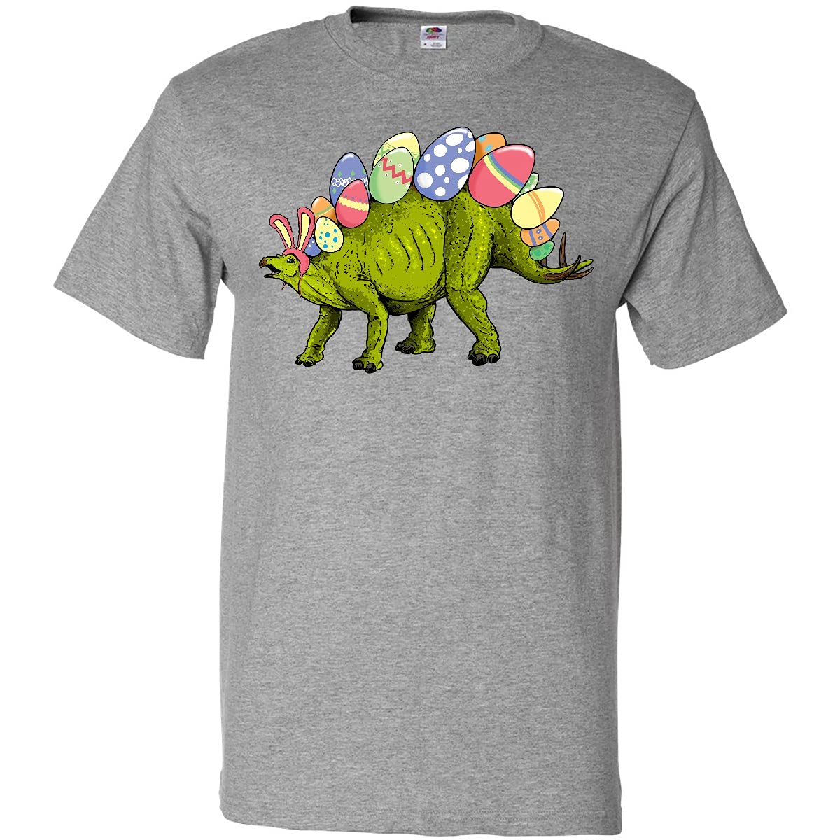 Easter Bunny Stegosaurus T-Shirt with Eggs - Fun Holiday Gift