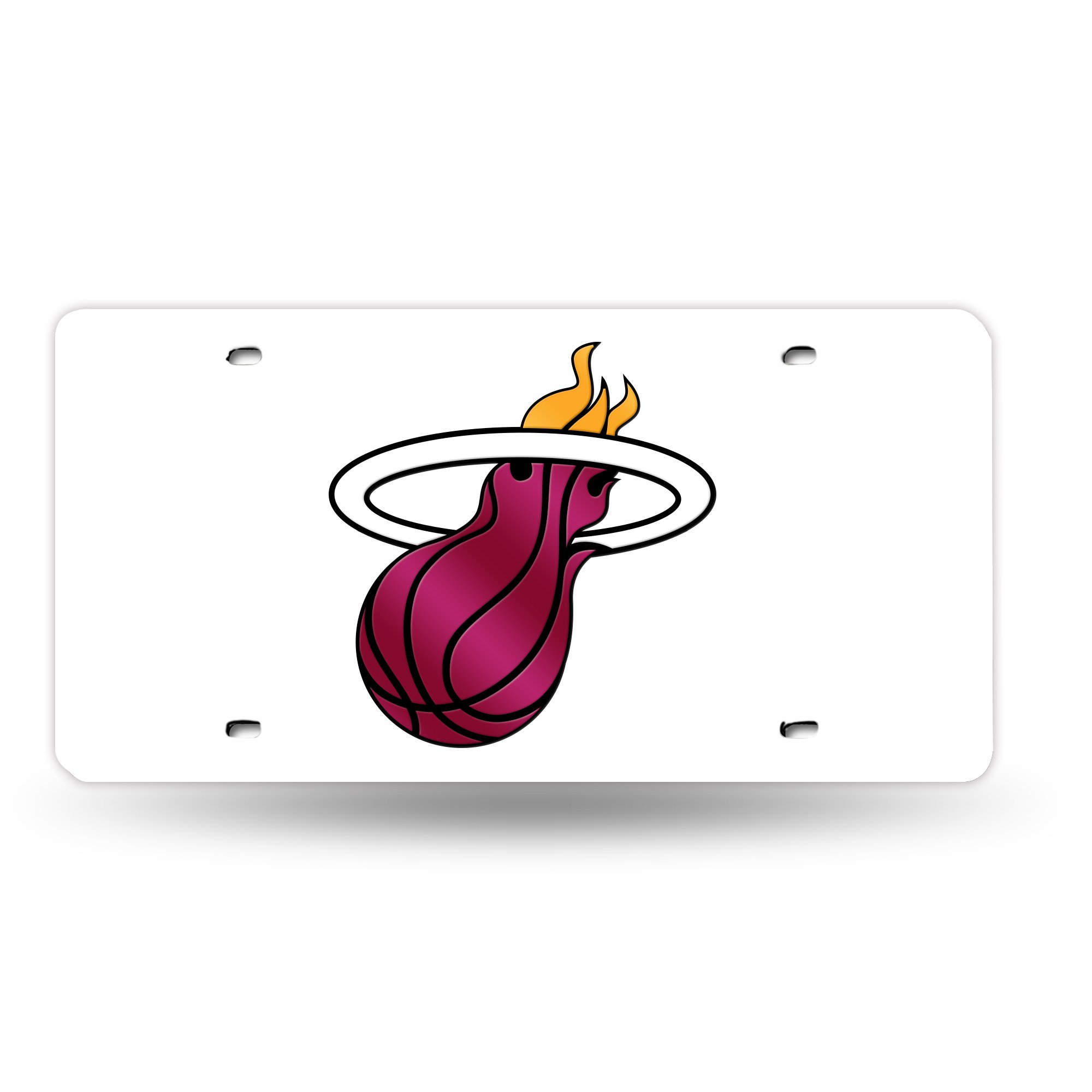 NBA Laser Inlaid Metal License Plate Tag - Officially Licensed Car Accessory for Basketball Fans | Perfect for Tailgating, Game Day Decor & Fan Gifts