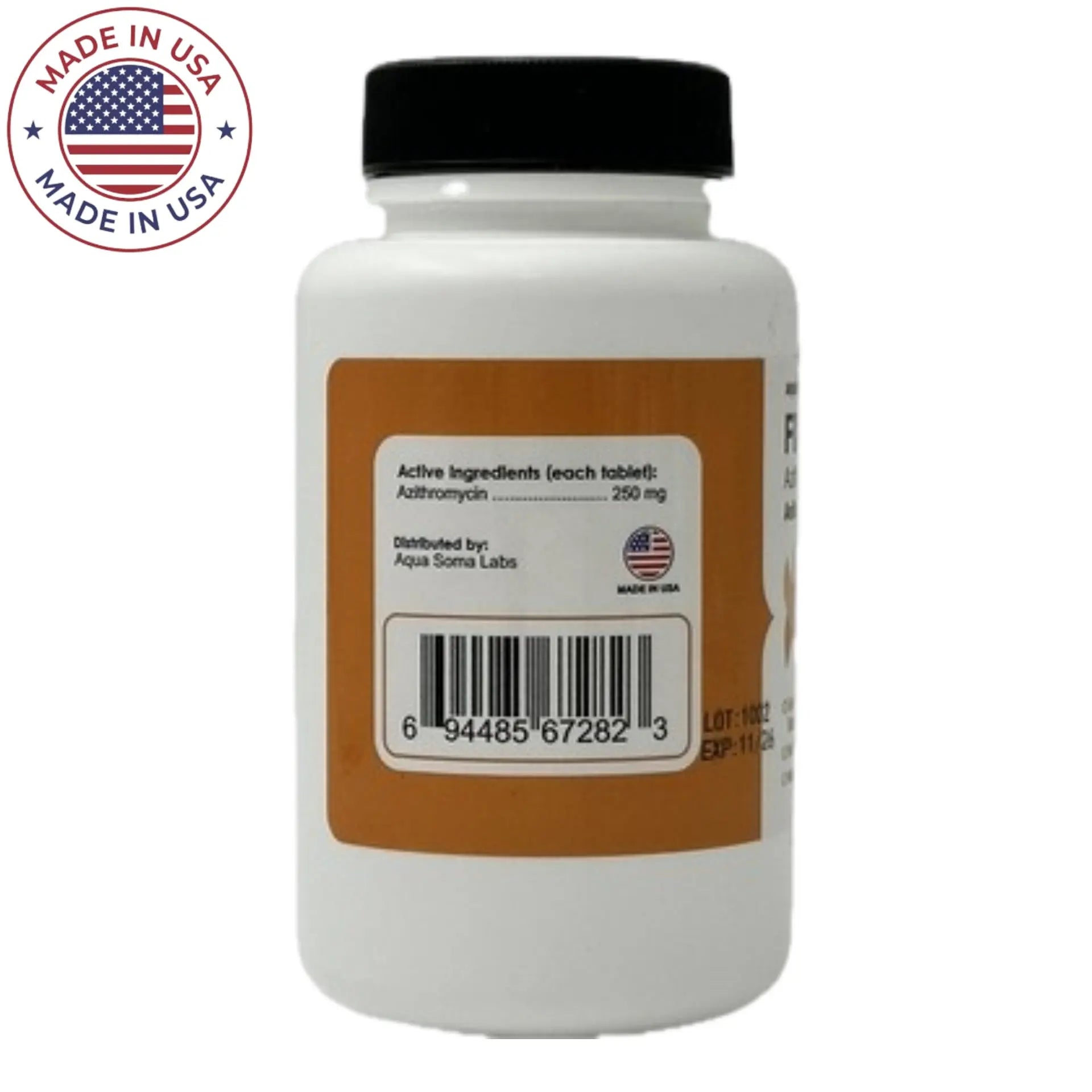 Azithromycin 250 mg Tablets (30 Count) - Bird and Fish Antibiotic Treatment for Respiratory Infections | Effective for Poultry, Aquaculture & Pet Care