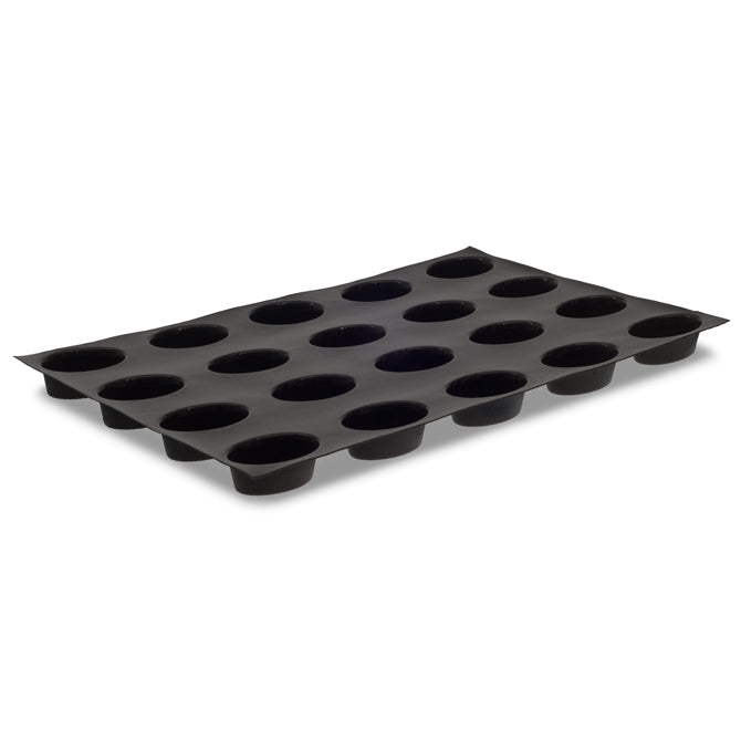 Flexipan Large Oval Silicone Baking Molds - Set of 20 Non-Stick Cake & Pastry Forms for Professional & Home Bakers | Perfect for Cakes, Cupcakes, Muffins & Desserts