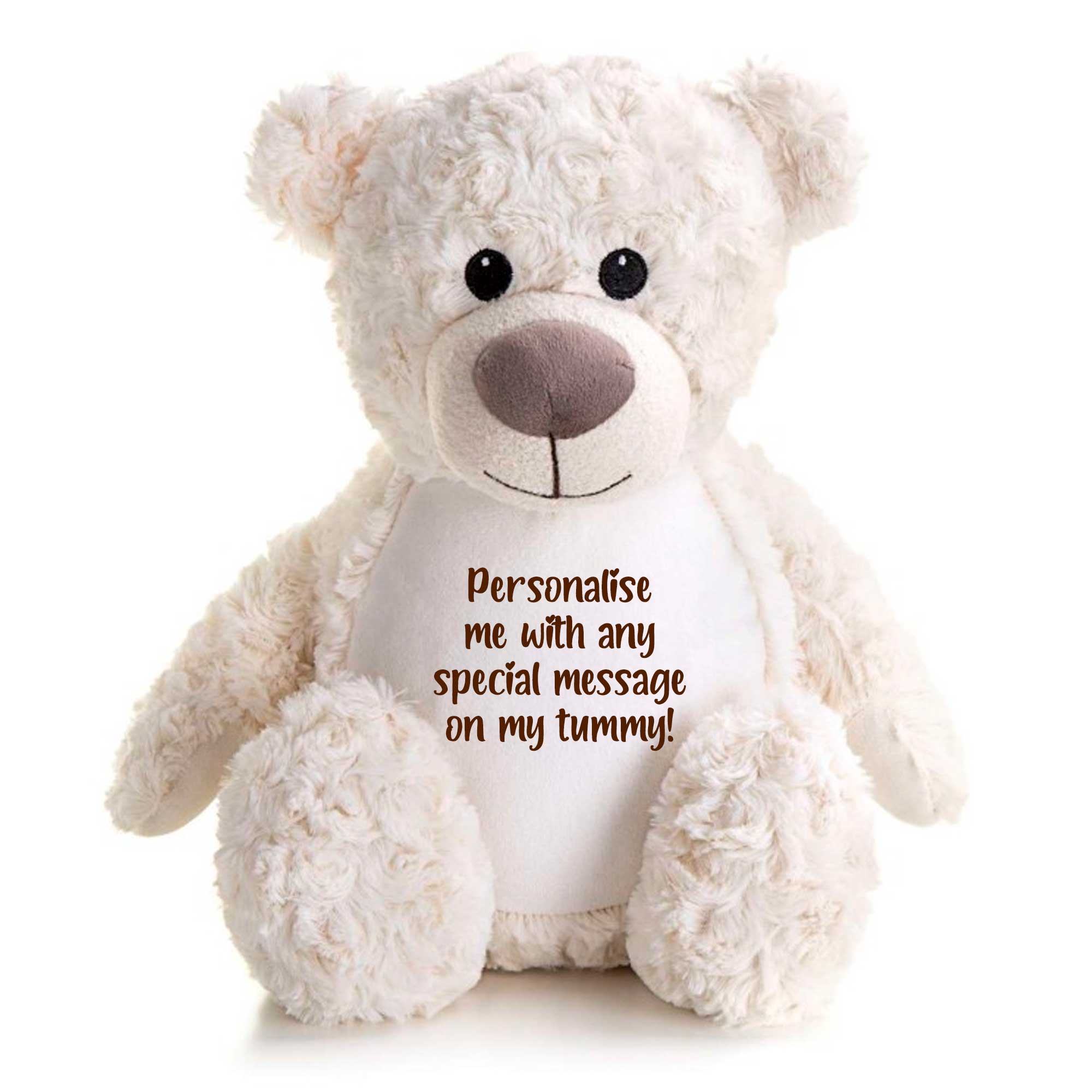 Personalized Record Your Voice Teddy Bear - Cream Plush Stuffed Animal for Kids, Gifts, Birthdays & Special Occasions - Perfect for Hugging, Comfort & Keepsake Memories