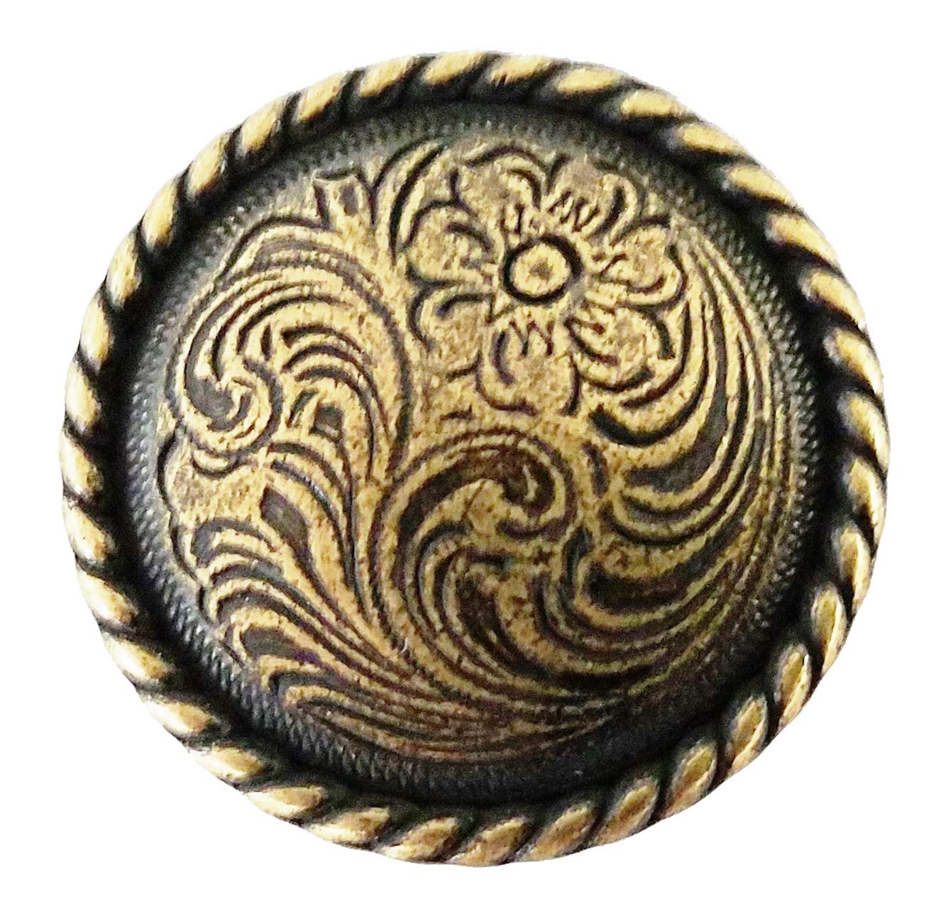 24-Pack Antique Brass Americana Drawer Knobs - Vintage Style Cabinet Hardware for Kitchen, Bathroom & Furniture Restoration