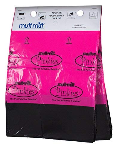 Eco-Friendly Mutt Mitt Pinkies Dog Poop Bags - 100 Count Biodegradable Waste Bags for Small & Medium Dogs - Perfect for Park Walks, Backyard Cleanup & Travel Use