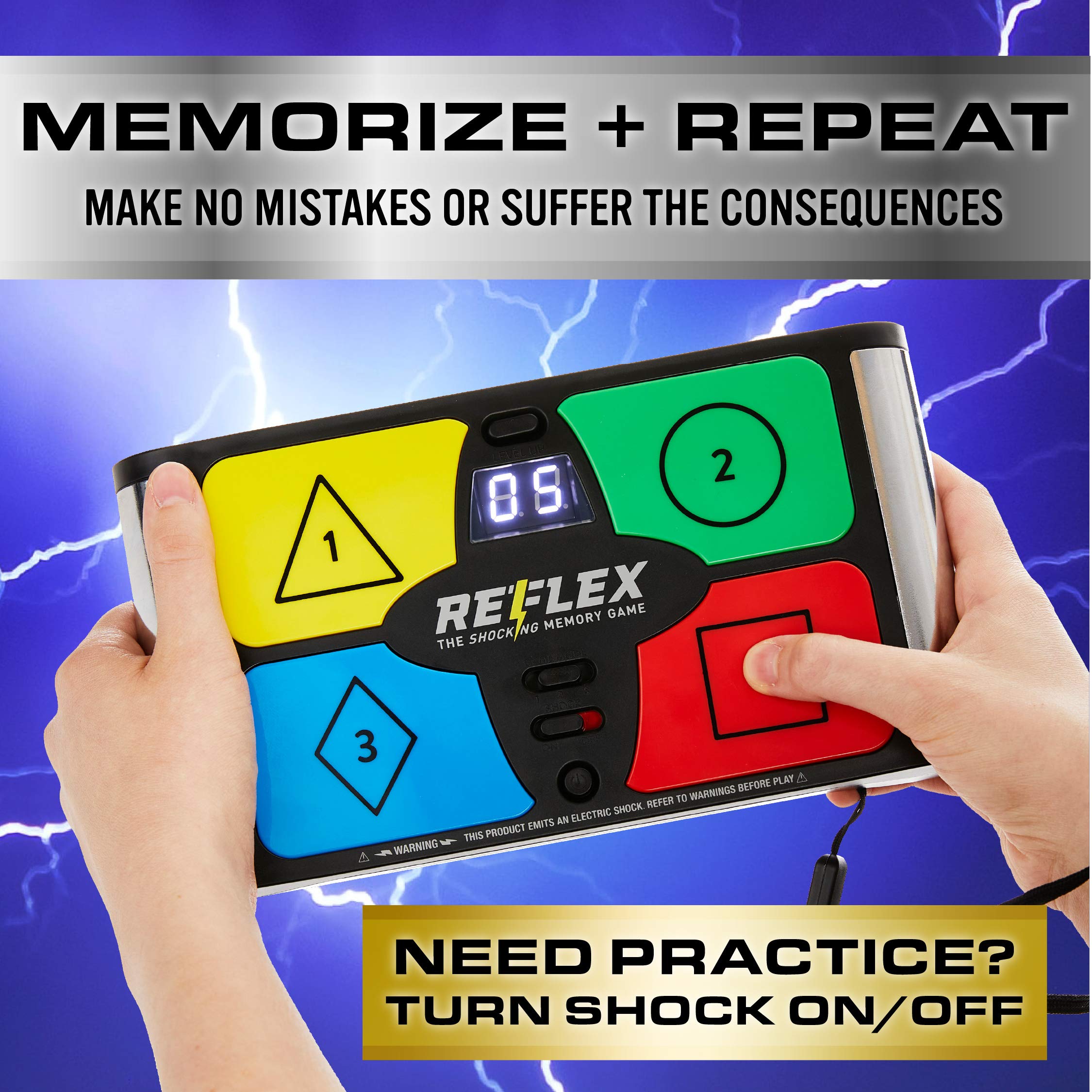 Lightning Reaction Shocking Games Bundle - Shocktato & Reflex Shocking Memory Game for Family Party & Group Fun - Exciting Electronic Shock Game for Adults & Kids - Perfect for Game Nights, Birthday Parties & Team Building Activities