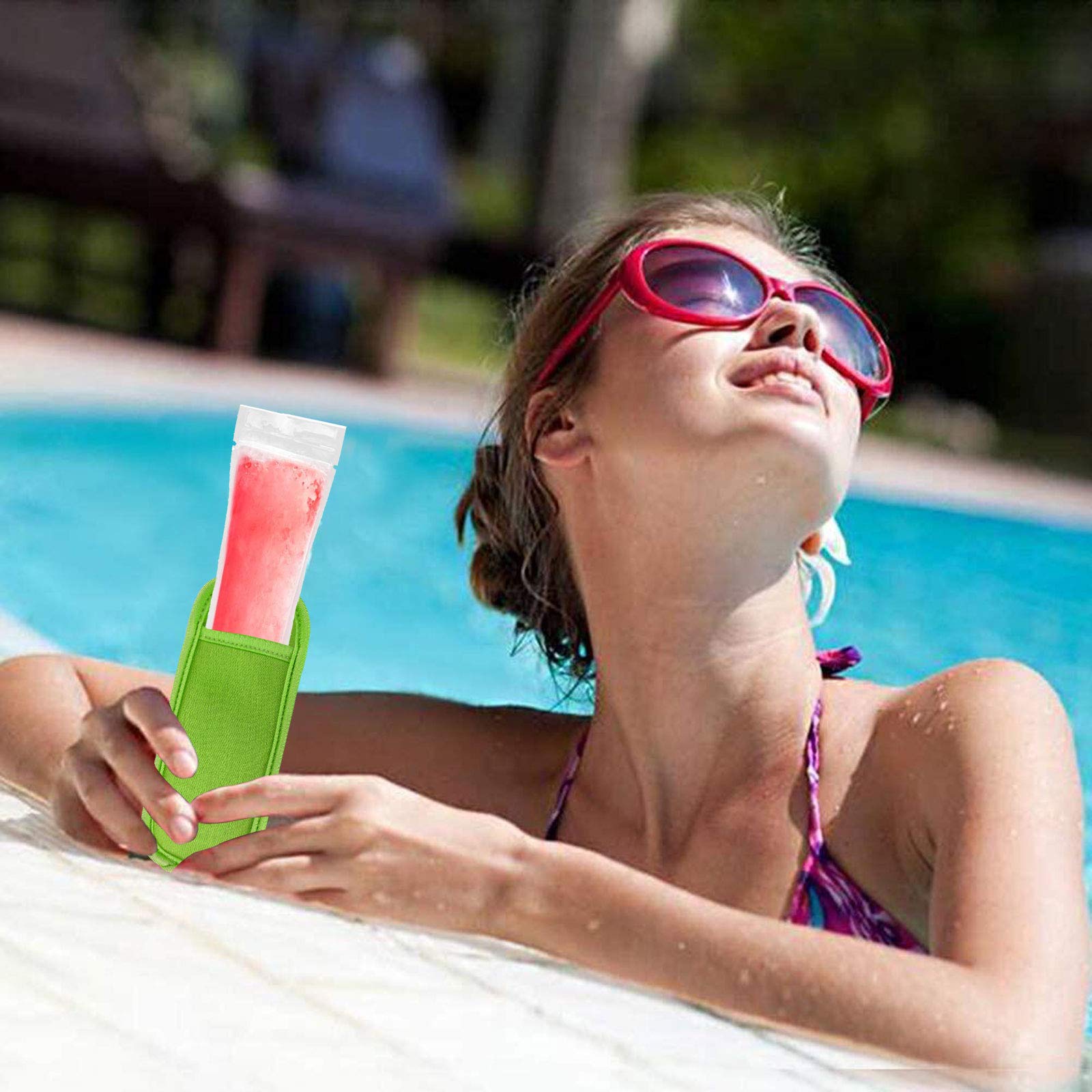 27-Piece Reusable Popsicle Holders Set - 9 Color Options, Freezer-Safe Ice Pop Sleeves & Anti-Freeze Popsicle Bags for Homemade Treats - Perfect for Summer Snacks, Kids' Parties & Healthy Frozen Desserts