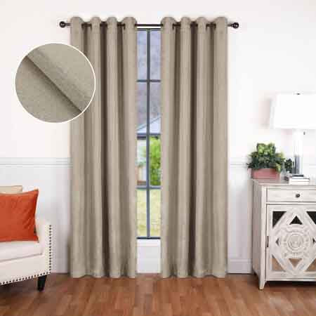 Premium Blackout Curtains for Bedroom - Linen Washable Room Darkening Window Drapes Panel Set (2 Panels) - Noise Reducing & Thermal Insulated for Better Sleep & Home Decor