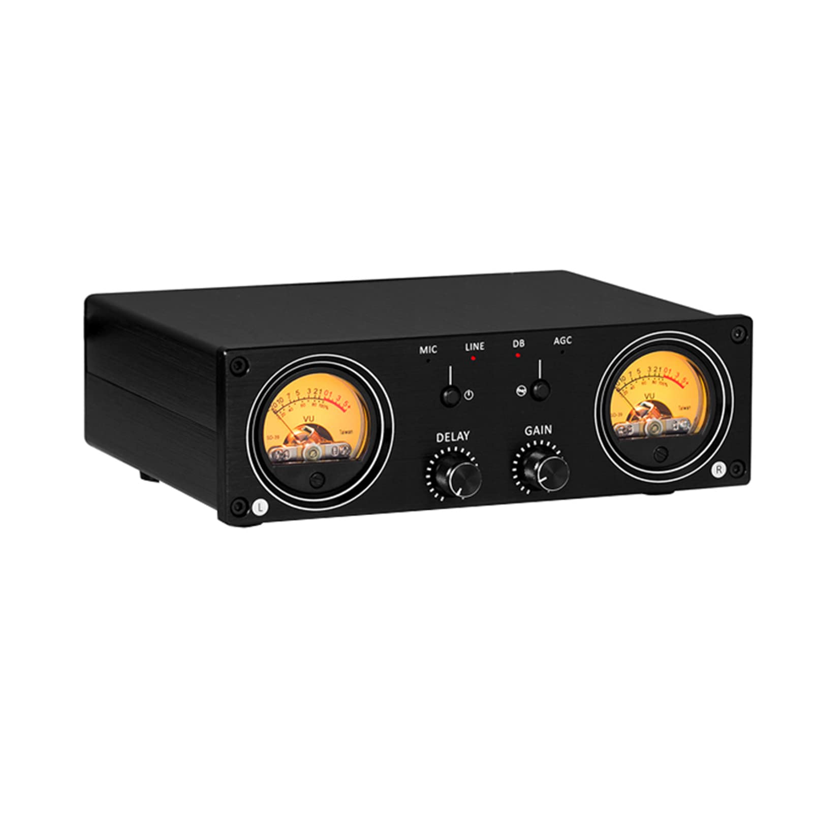Professional VU Meter & Converter Box - Analog Sound Level Indicator for Amplifier/Preamp Switch Box - Perfect for Home Studio, DJ Setup & Audio Equipment Monitoring