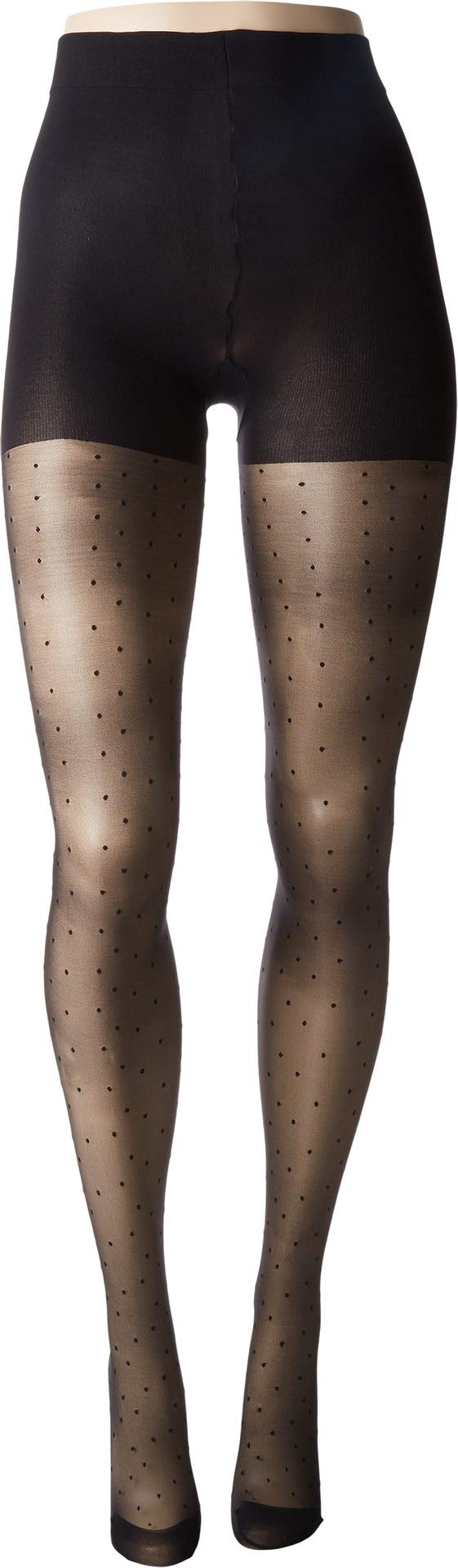 Plus Size Ultra Sheer Black Pin Dot Tights for Women - Extra Large Comfortable Hosiery (1 Pair) | Perfect for Office Wear, Evening Outfits & Special Occasions