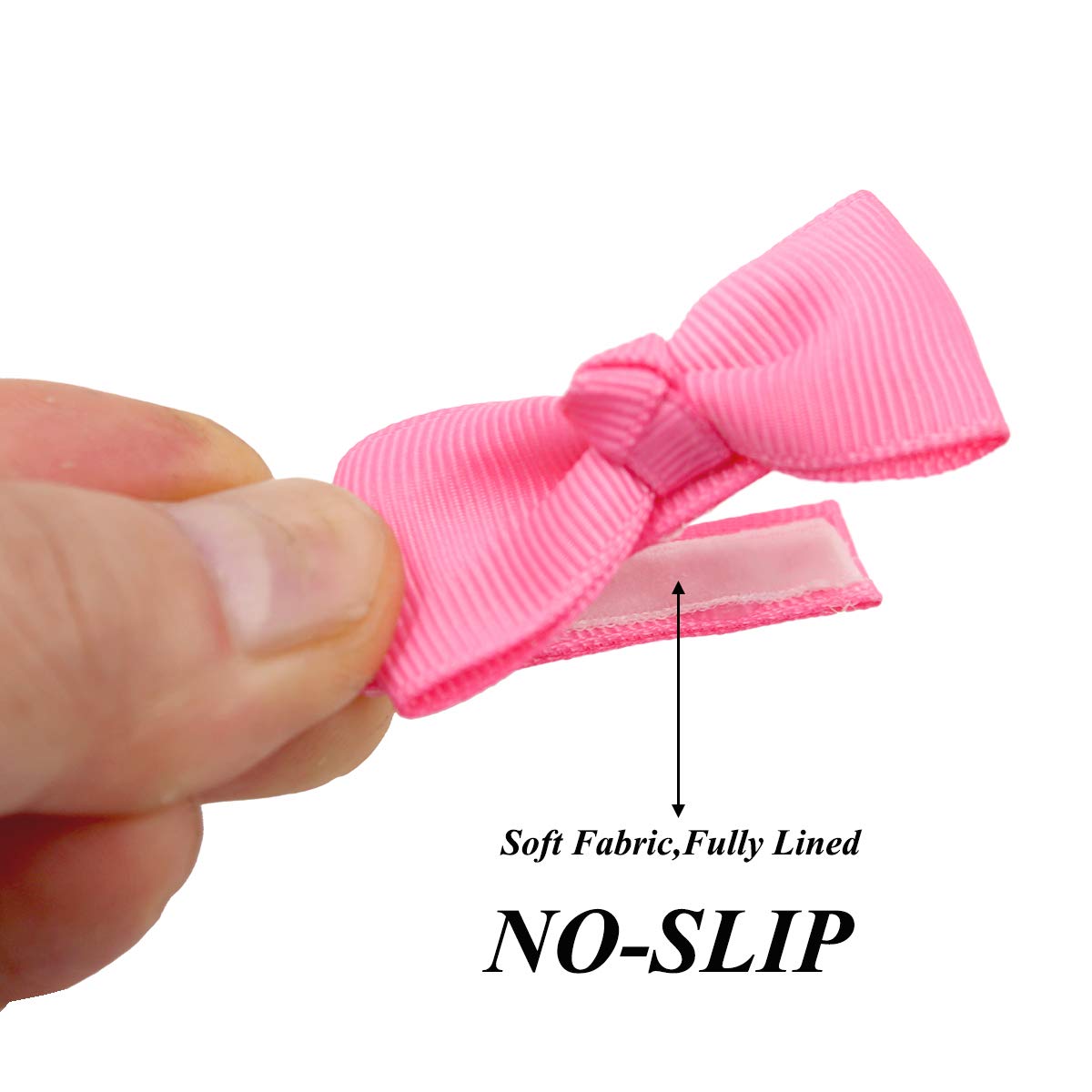 JOYOYO 50PCS Baby Hair Clips - 2 Inch Small Hair Bows for Girls, Toddlers & Infants | Non-Slip Fully Wrapped Hair Accessories for Pigtails, Ponytails & Daily Styling | Perfect for Parties, Photos & Everyday Use