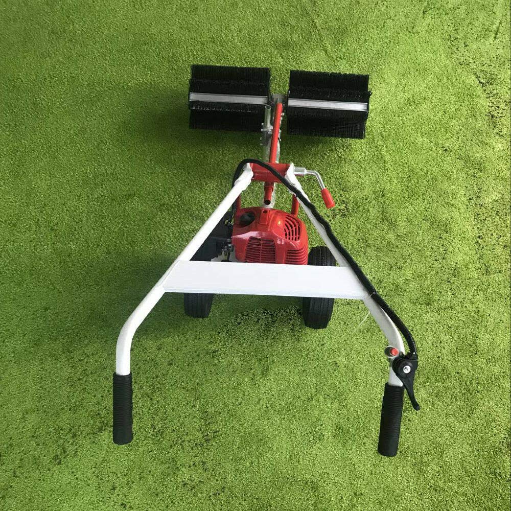 43CC Handheld Power Sweeper - 2-Stroke Lawn & Driveway Cleaning Machine for Outdoor Use