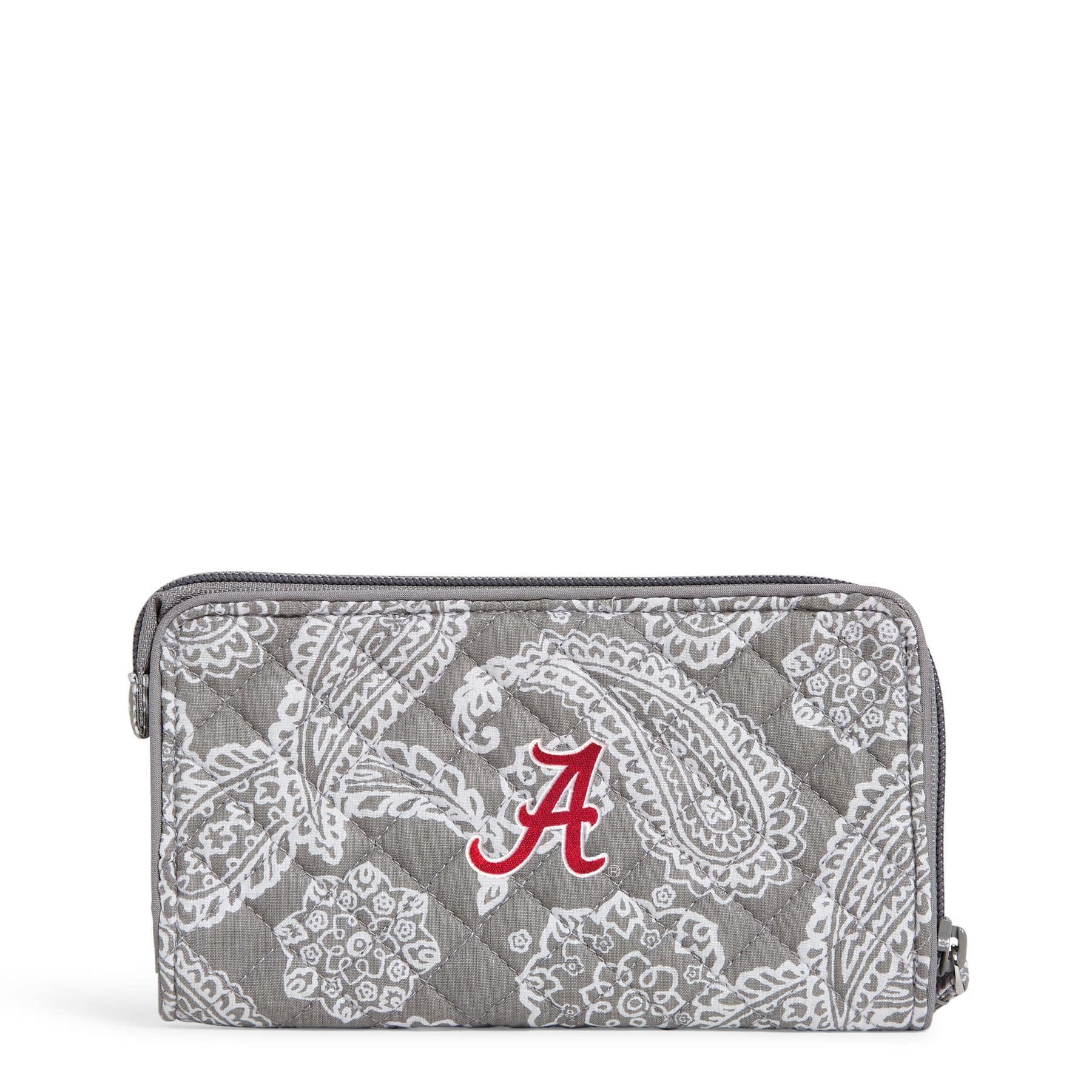 Collegiate RFID Blocking Front Zip Wristlet Wallet - Slim Credit Card Holder for Women, Students & Travel - Perfect for Campus, Shopping & Daily Use