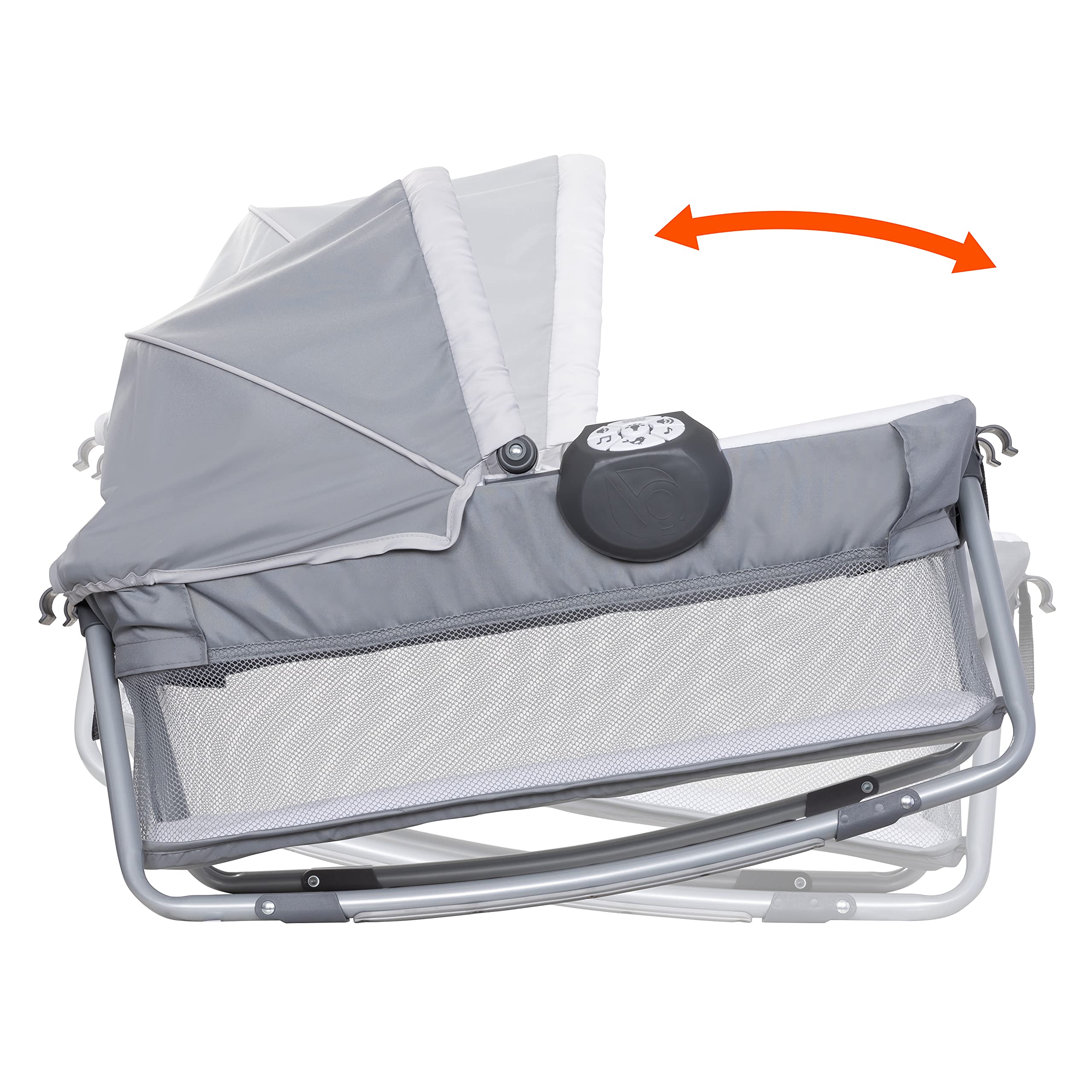 Baby Trend Lil' Snoppe Deluxe III Portable Infant Bassinet - Lightweight & Breathable Cozy Mint Design for Newborns | Perfect for Nursery, Travel & Bedside Sleeping