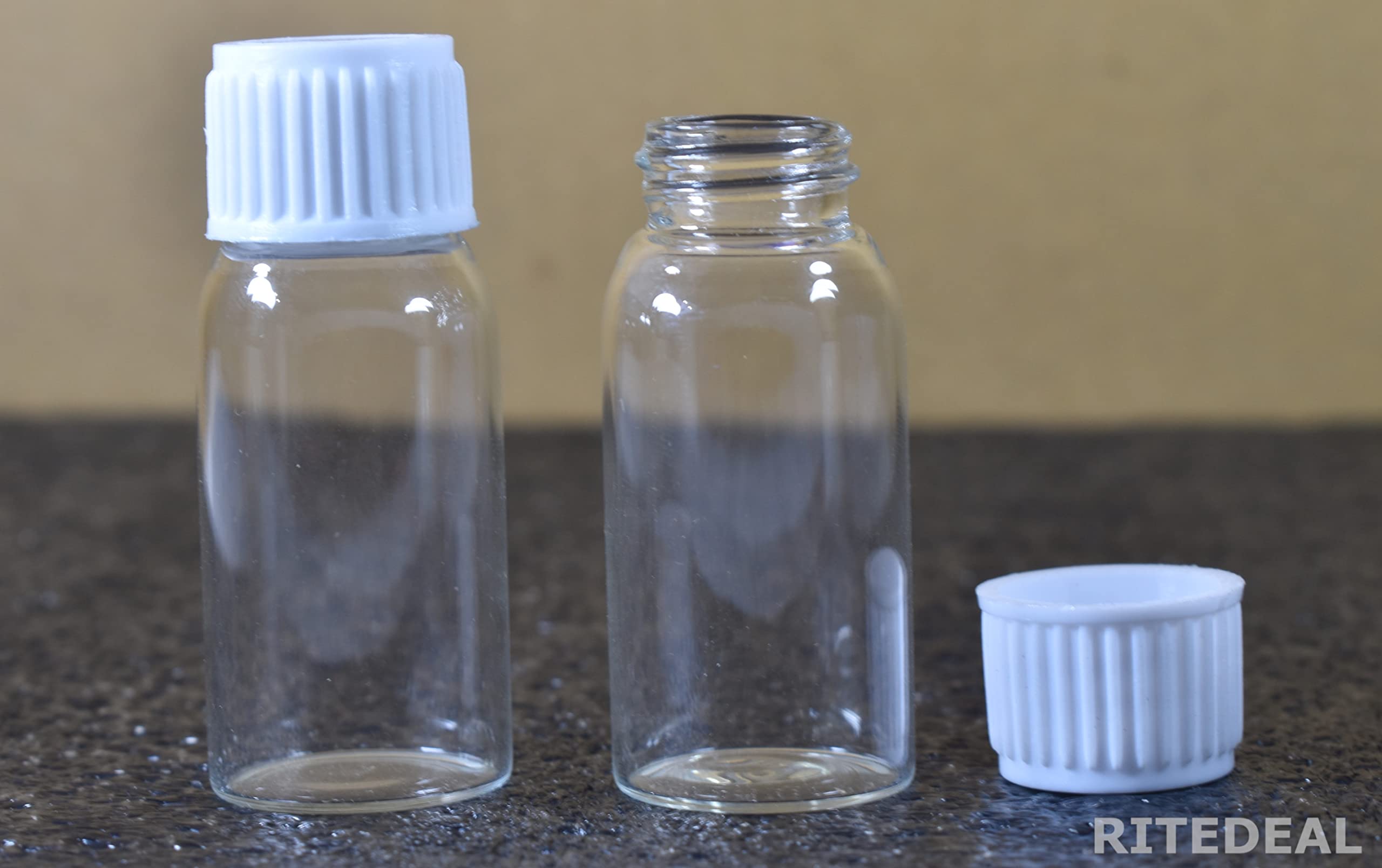 **RITEDEAL 10ml Clear Glass Bottles with Dropper - 10 Pack for Essential Oils, Medicines, Homeopathy - Airtight Screw Cap & Dropper Plug - Perfect for DIY, Travel, and Storage**
