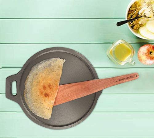 Pre-Seasoned Round Cast Iron Dosa Tawa - 32cm (12.6