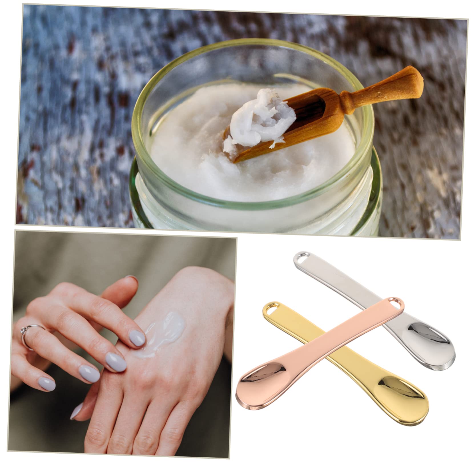 ULTECHNOVO 2-Pack Mini Makeup Spatulas - Skin Care & Lotion Applicator Tool - Non-Scratch Reusable Facial Cosmetic Spatula for Creams & Serums (3pcs x 2) - Perfect for Precise Makeup Application & Skincare Routine