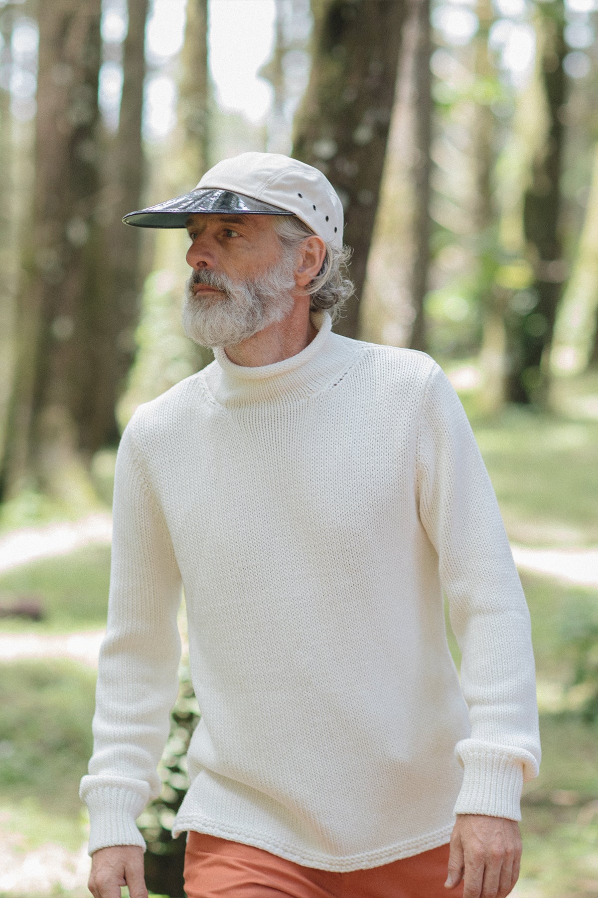 Premium Fisherman's Sweater in Egret White - Cozy Knit Pullover for Men & Women - Perfect for Fall, Winter & Outdoor Adventures