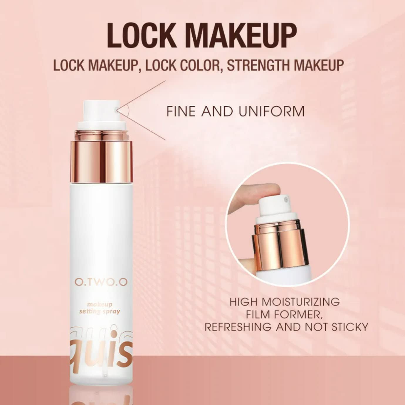 Best Moisturizing Makeup Setting Spray for Hydration & Oily Skin Control - Waterproof Long-Lasting Face Fixing Mist (50mL) | Perfect for Daily Use, Photo Shoots & Hot Weather