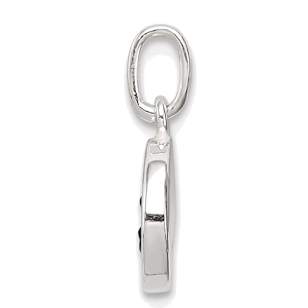 Sterling Silver Enameled Emotion Charm - Perfect for Gifts & Jewelry Making