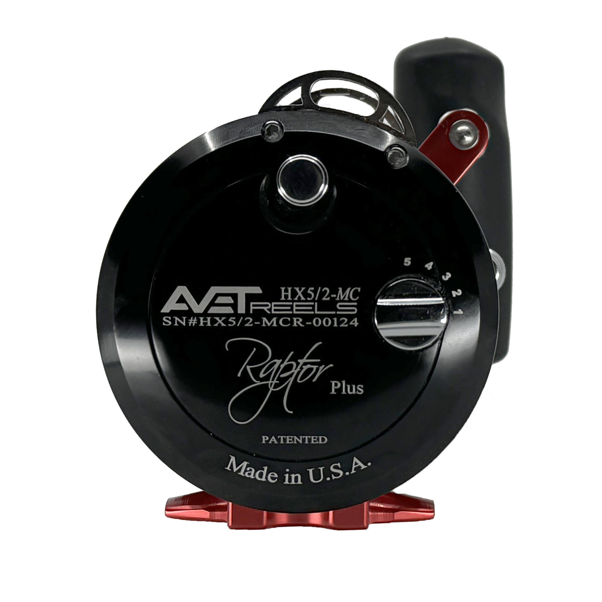 Avet HX Raptor Plus 5/2 MC Two Speed Fishing Reel - High Performance Saltwater Reel for Big Game Fishing, Trolling & Offshore Angling