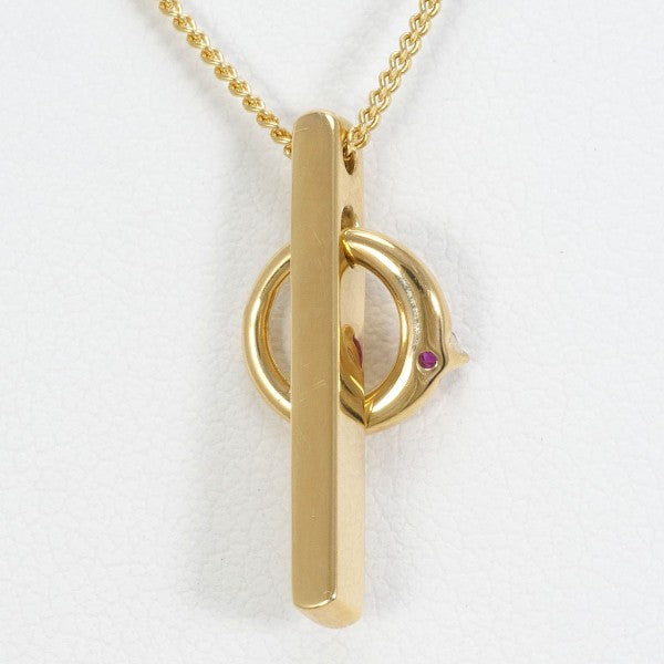 18K Yellow Gold Ruby Necklace for Women - Elegant Dainty Pendant Jewelry Gift for Birthday, Anniversary & Valentine's Day | Perfect for Parties, Weddings & Special Occasions