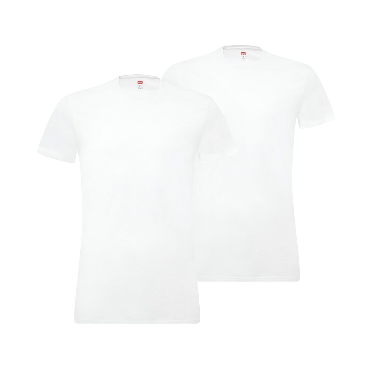Levi's Men's Solid Crew Neck T-Shirt 2-Pack - Soft Cotton Casual Tees for Everyday Wear, Gym & Outfits