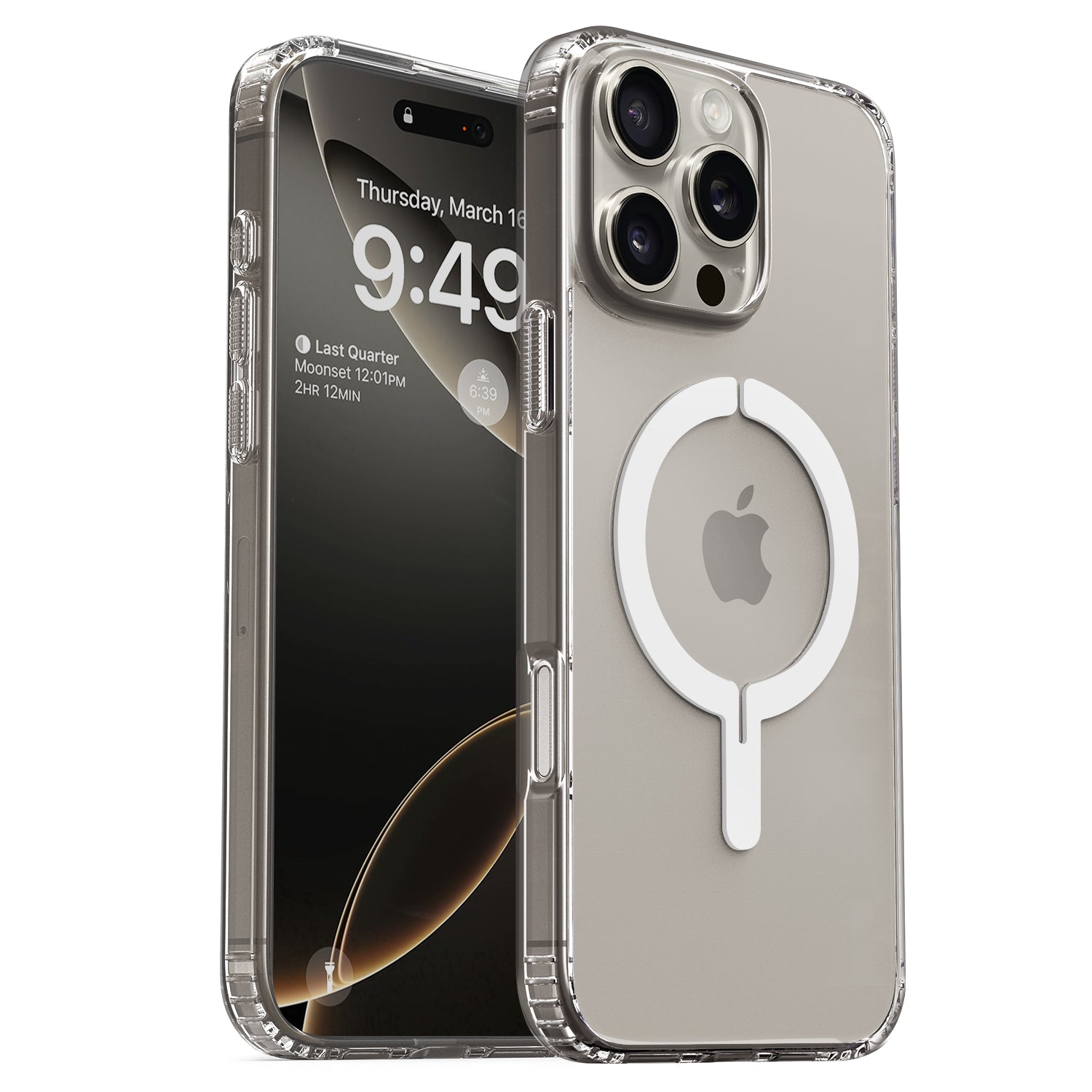 iPhone 16 Series Terra Guard Crystal Halo Case - Shockproof & Scratch-Resistant Protective Cover for iPhone 16/16 Pro/16 Pro Max - Perfect for Outdoor Activities, Travel & Daily Use