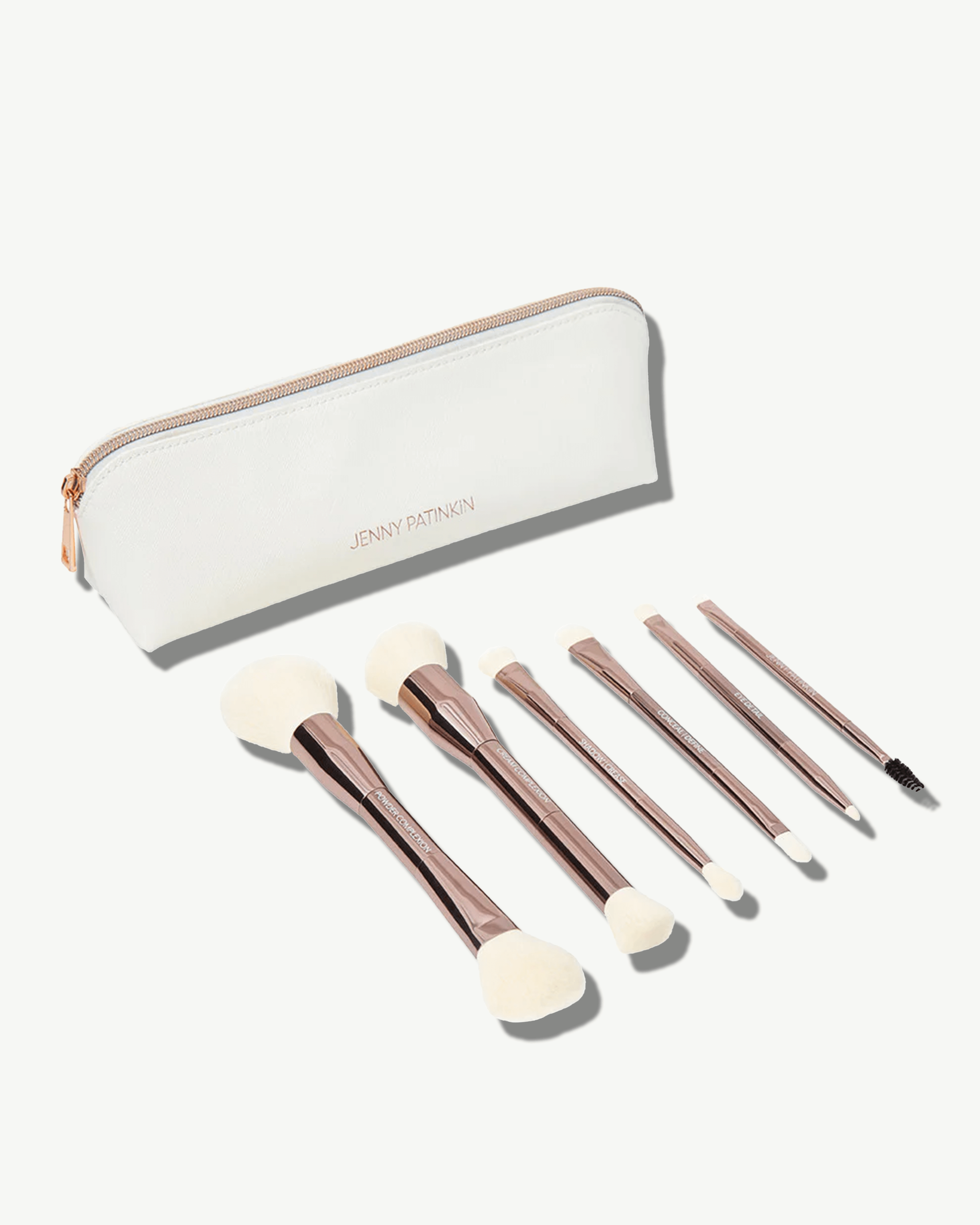 Sustainable Luxury Dual Ended Makeup Brush Set - Vegan & Eco-Friendly Professional Makeup Brushes for Foundation, Blush & Eyeshadow | Perfect for Travel, Home & Professional Makeup Artists