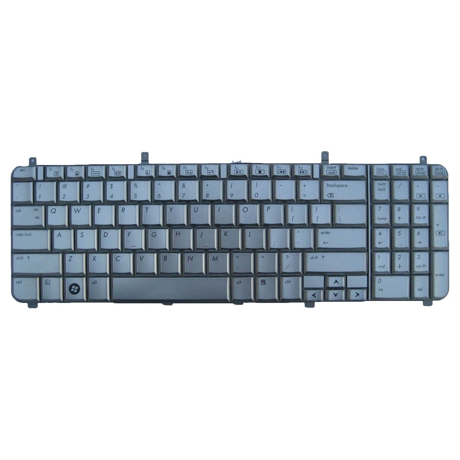 HP Pavilion HDX X16/X16T Laptop Keyboard - Silver (496672-001) | Replacement for HP Pavilion HDX16/HDX16T Series | Perfect for Typing, Gaming & Office Work