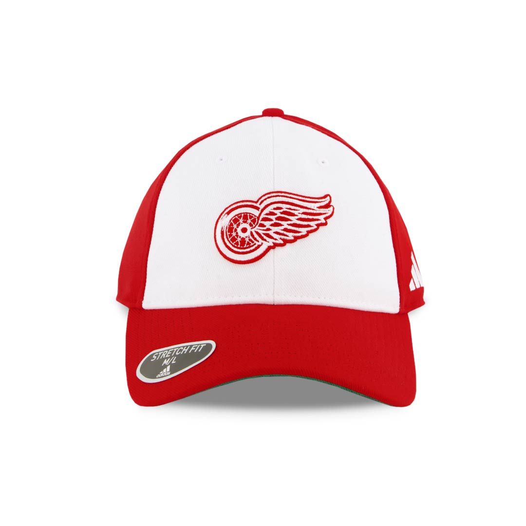 Adidas Detroit Red Wings Structured Cap (IA2602) - Official NHL Hockey Hat for Men - Perfect for Games, Fan Gear & Streetwear Fashion