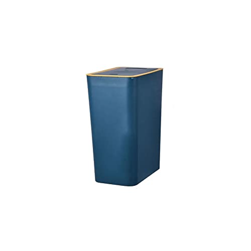 SOGLOW 4 Gallon Square Trash Can with Lid - Odor-Proof Kitchen & Bathroom Garbage Bin for Home, Office, Recycling - Durable Plastic Waste Basket for Toilet, Bedroom, Compost (Black) - Perfect for Small Spaces & Eco-Friendly Waste Management