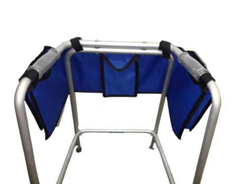 NuHorizons Universal Walking Frame Pouch - Blue Mobility Aid Bag for Zimmer Frames & Walkers - Perfect for Seniors & Physical Therapy Use