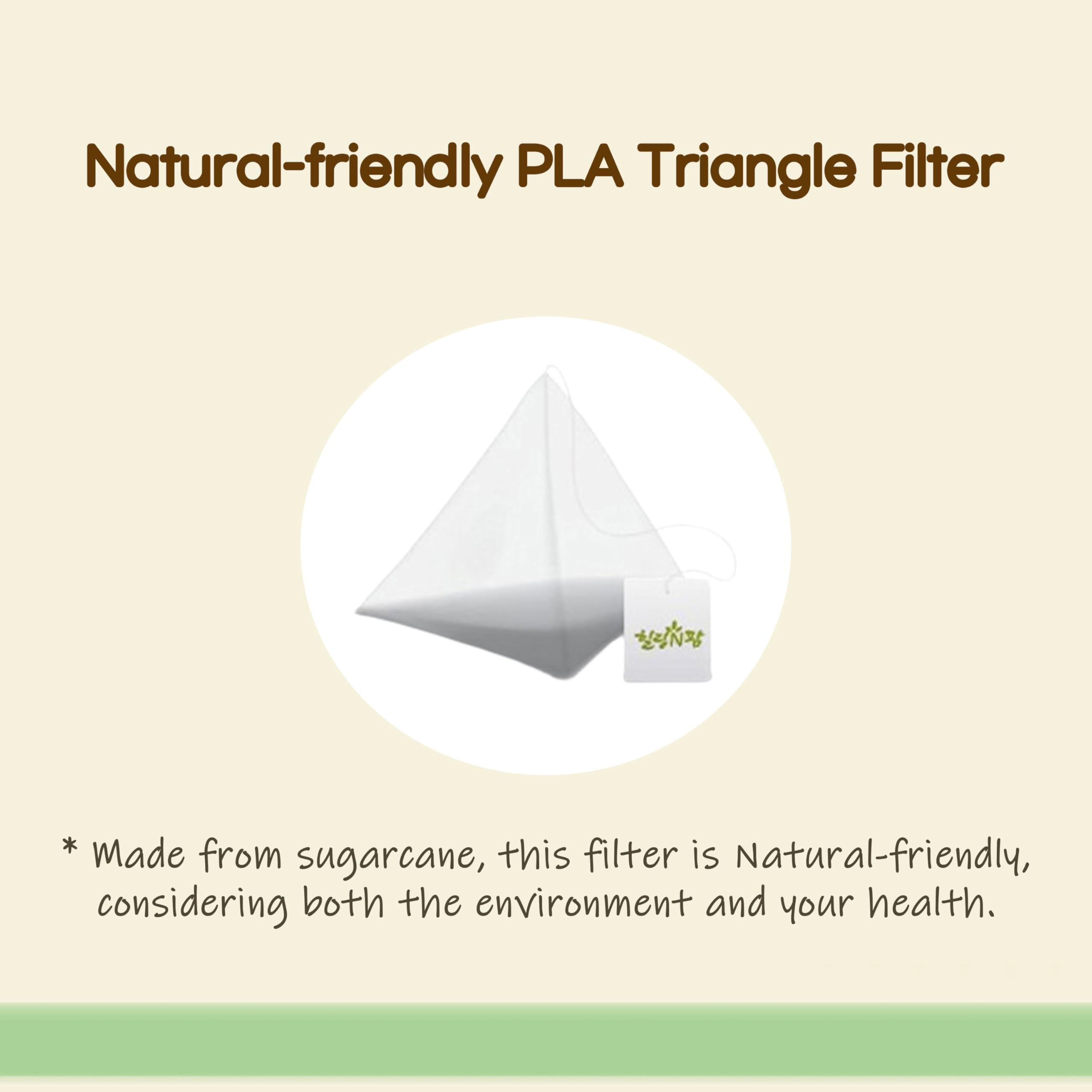 GAGOPA 100% Pure Natural Korean Herbal Tea Bags - Unsweetened Artichoke Tea, 12 PLA Triangular Eco-Friendly Tea Bags for Detox & Wellness | Perfect for Relaxation, Weight Loss & Digestive Health