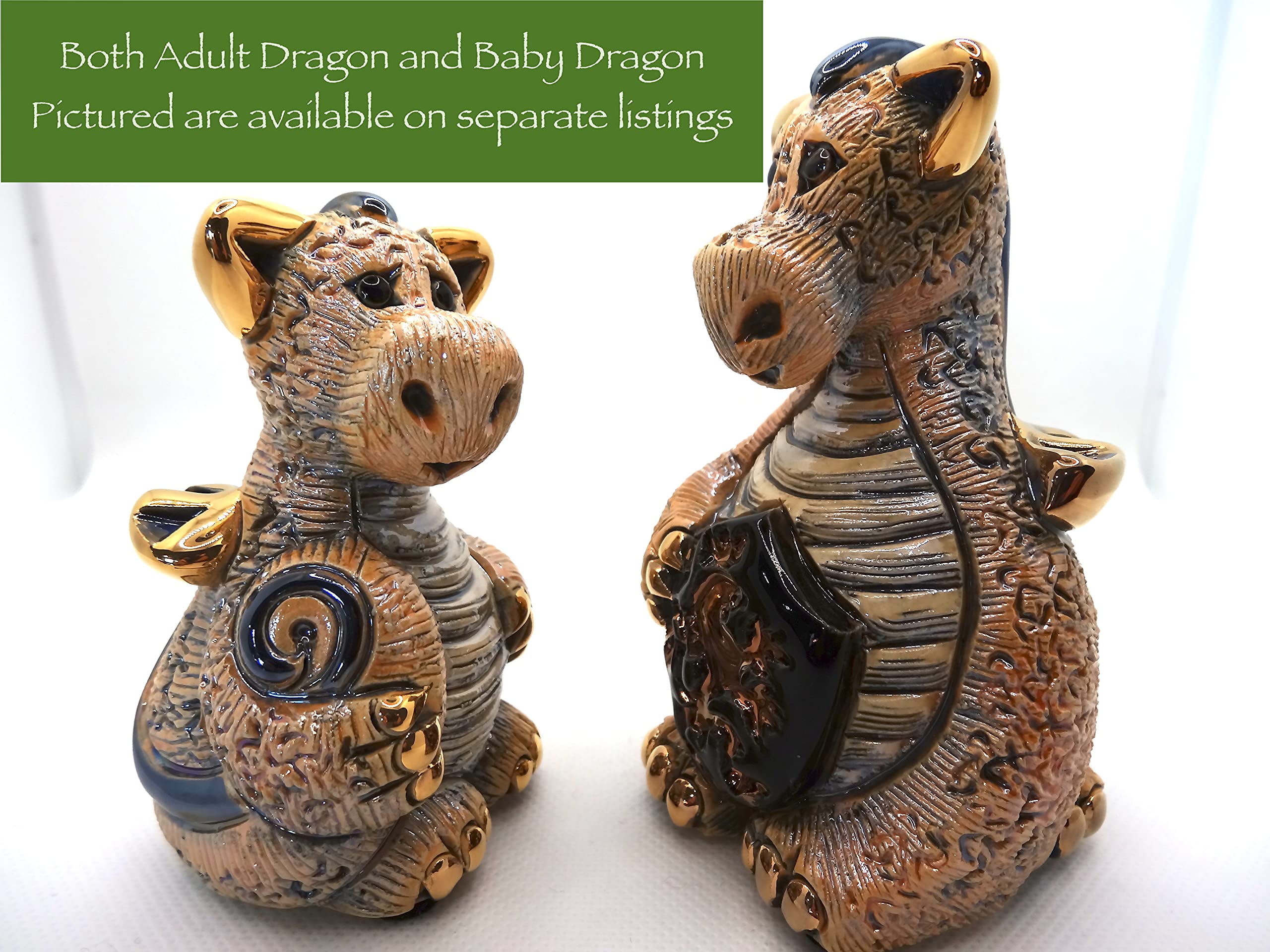 Handcrafted Dragon Figurine Statue - Detailed Collectible Decoration for Home, Office & Fantasy Lovers | Perfect Gift for Game of Thrones Fans & D&D Enthusiasts