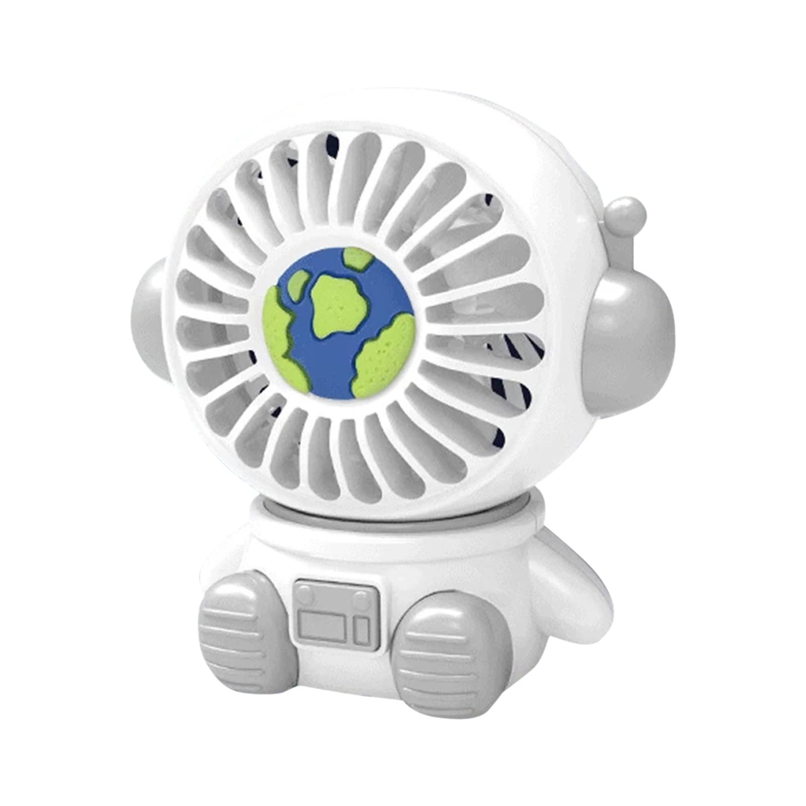 Portable Mini USB Spaceman Bladeless Fan - Handheld & Desktop Cooling Fan for Office, Travel, and Home Use - Astronaut Themed USB Charging Fan VD4