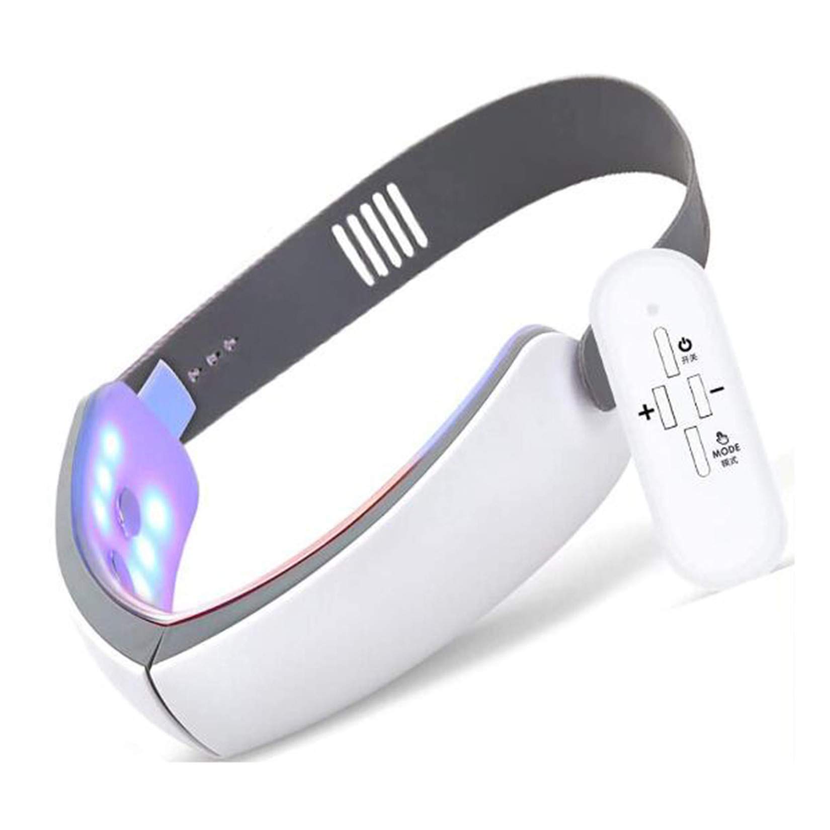 V-Line Face Slimming Belt - Red & Blue LED Photon Therapy Facial Lifting Device with Vibration Massage for Chin Contouring & Anti-Aging | At-Home Beauty Care for Skin Tightening & Relaxation