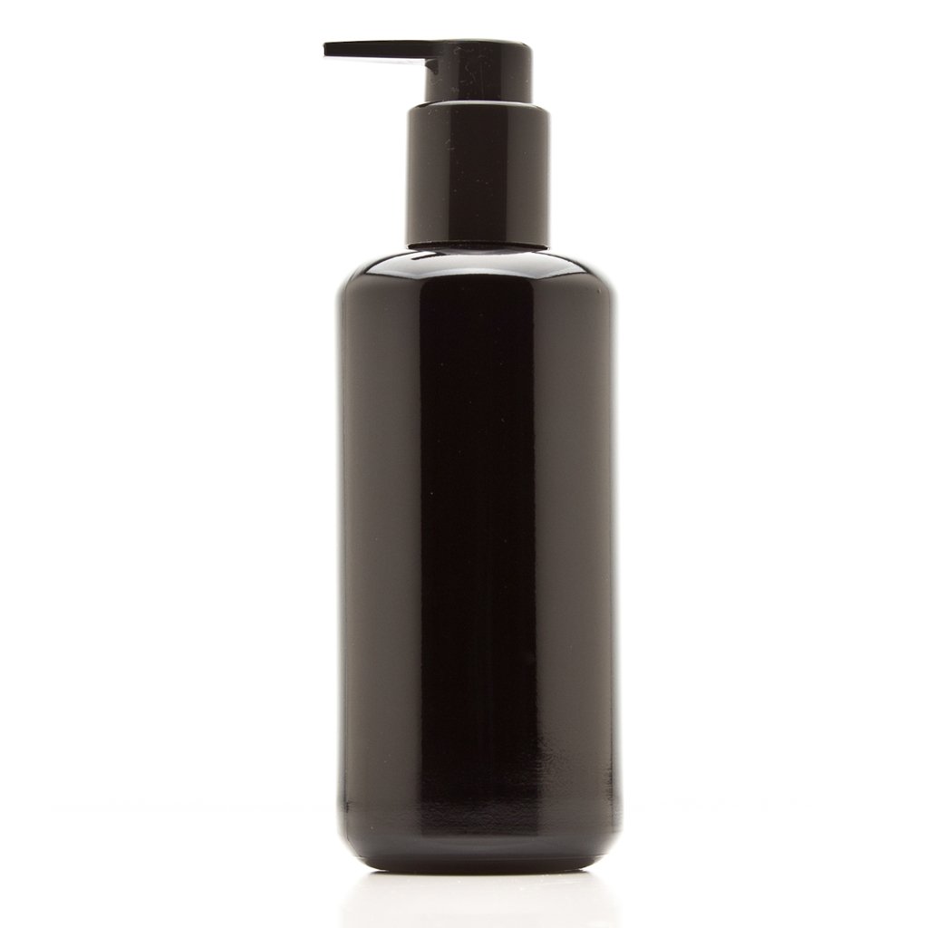 Infinity Jars 10-Pack Black UV Glass Soap Dispenser Bottles - 200ml (6.8oz) Refillable for Kitchen, Bathroom & Hand Lotion | Dish Soap & Hand Wash Dispenser | Eco-Friendly Home & Office Use