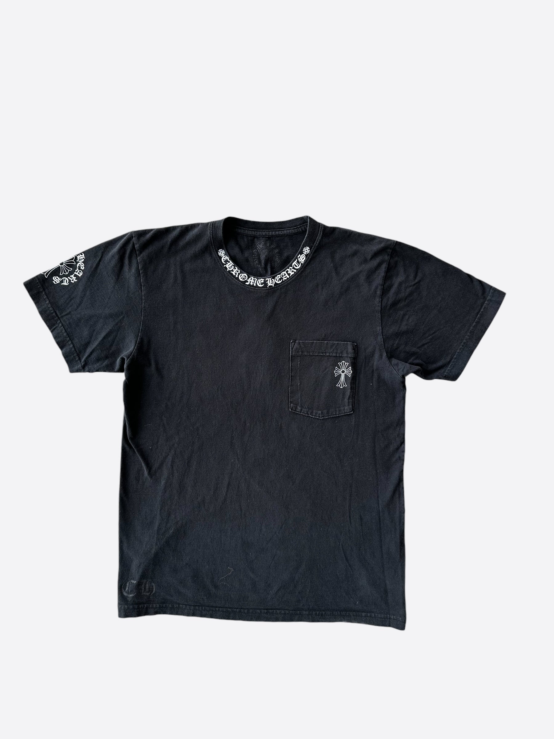Chrome Hearts Black & White Logo T-Shirt for Men & Women | Trendy Graphic Tee for Streetwear, Concerts & Casual Outfits