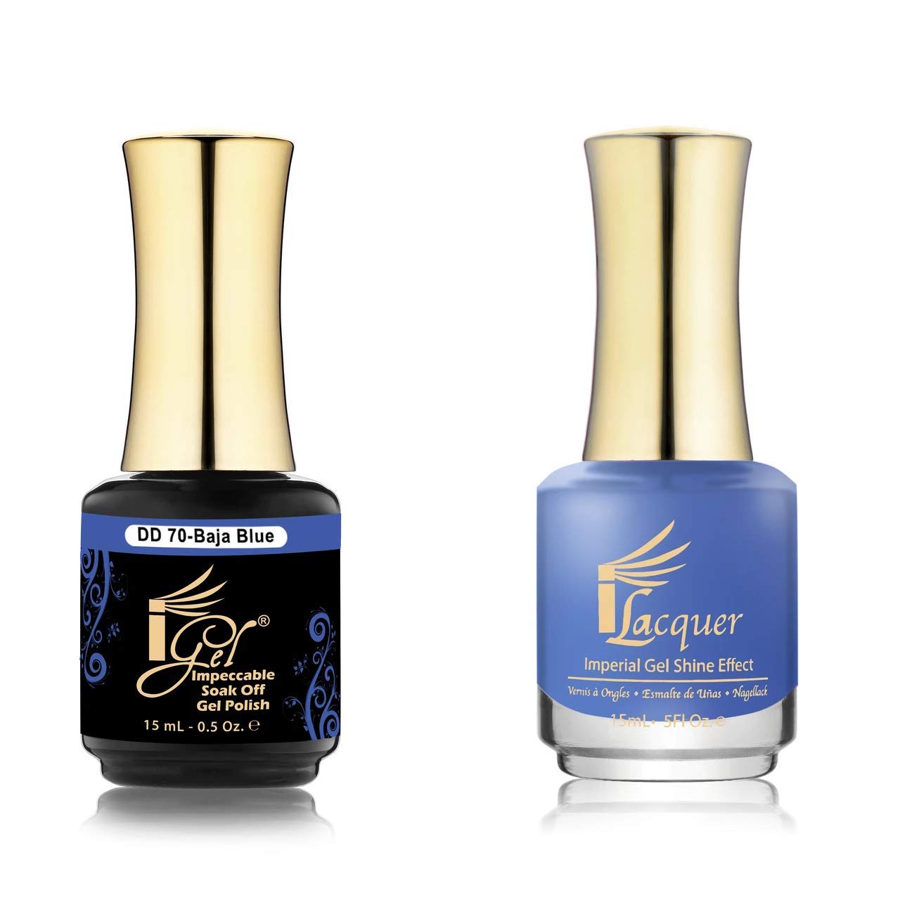 iGel Pure Gel Nail Polish - Baja Blue Dip & Dap Collection for Salon & Home Use