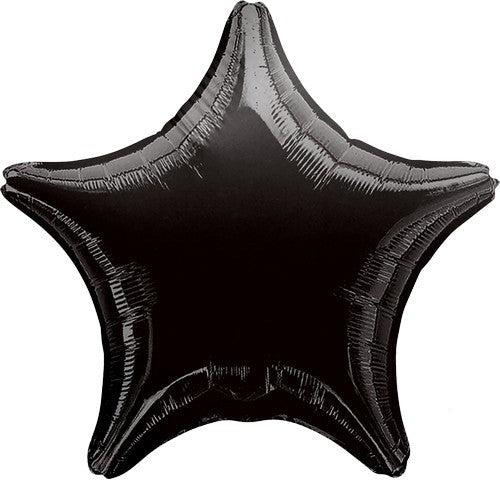45cm Standard Star XL Black Balloon - Large Party Balloons for Birthday, Wedding, Baby Shower & Holiday Decorations