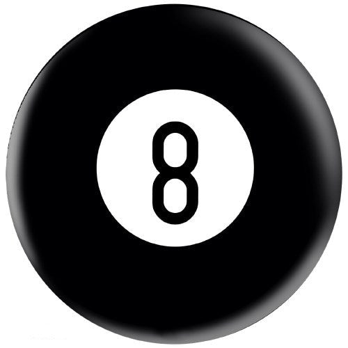 OnTheBallBowling Billiards Bowling Ball - Black 8 Ball Style for Professional & Casual Play - Perfect for Bowling Alleys, Game Rooms & Sports Bars