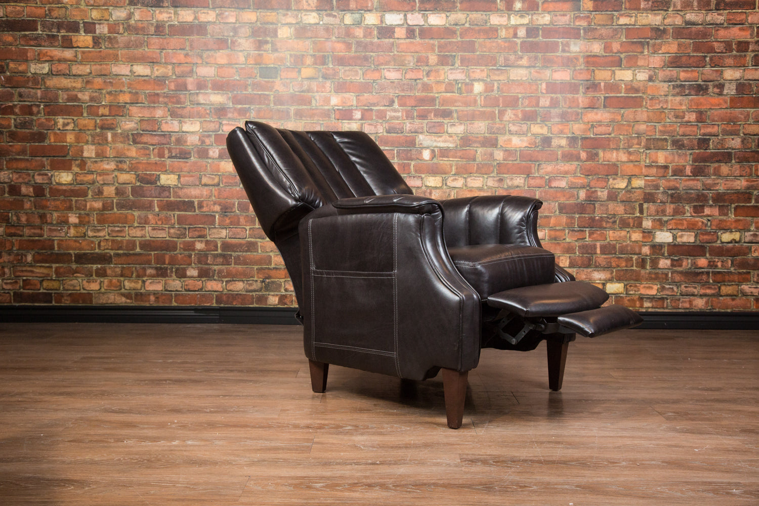 Premium Leather Recliner Chair for Home Library - Comfortable Reading & Relaxation - Perfect for Living Room, Study, or Office