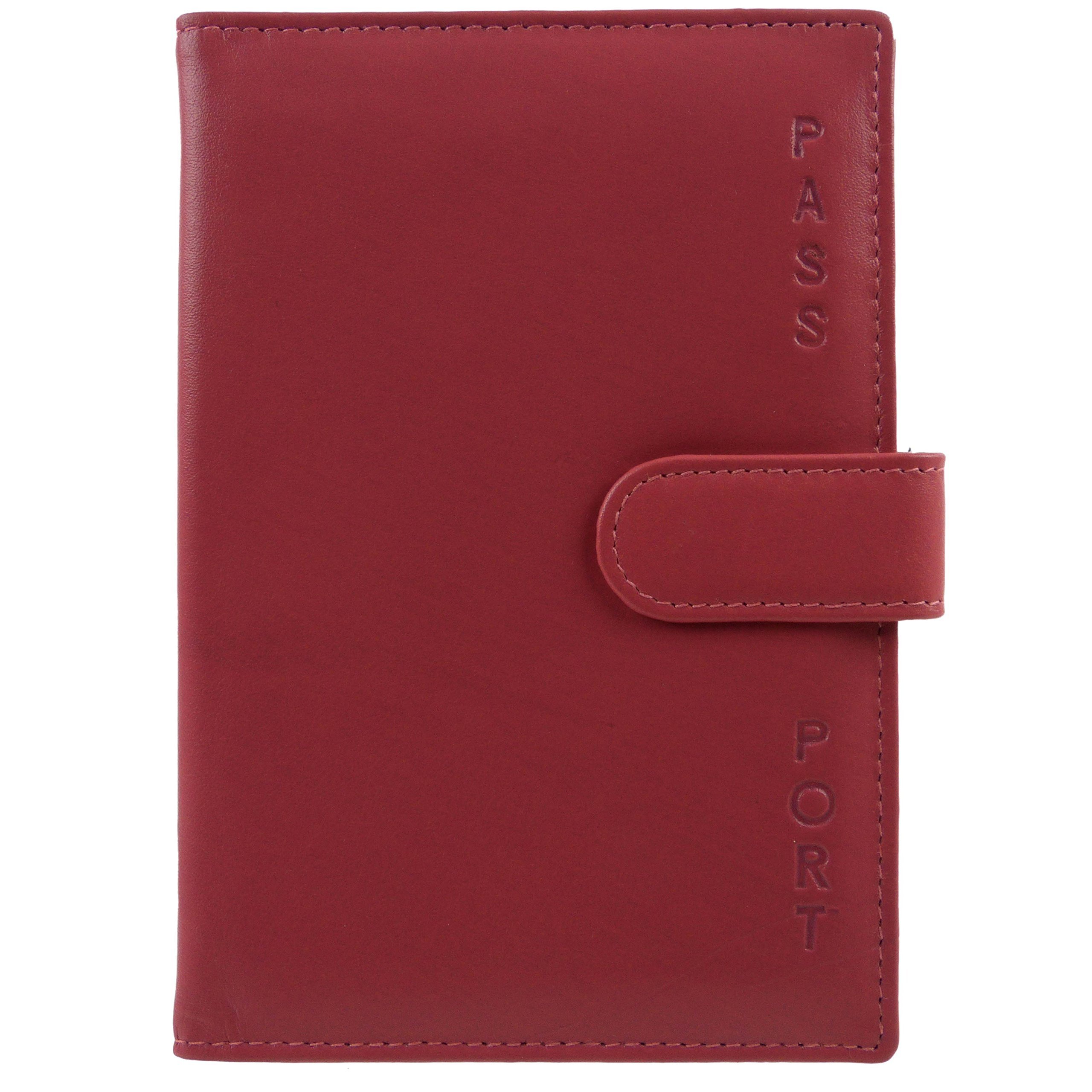 Premium Women's Leather Passport Holder - RFID Blocking Travel Document Organizer Wallet for Passports, Tickets & Cards | Perfect for International Travel & Business Trips
