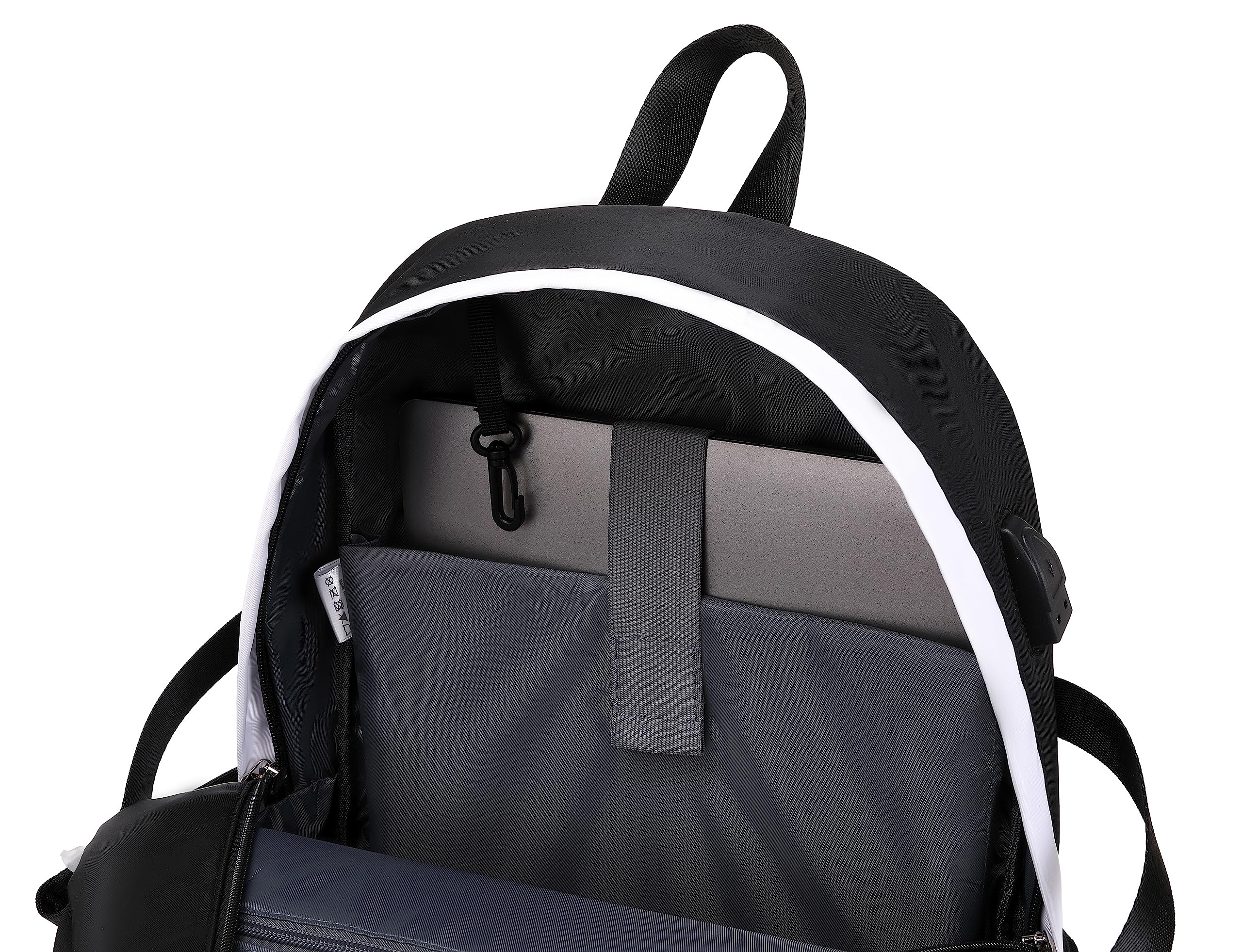 Cute Girls Backpack for School & College - Stylish Women's Bookbag with 15.6 Inch Laptop Compartment (Black) - Perfect for Daily Commute, Campus Life & Travel Accessories