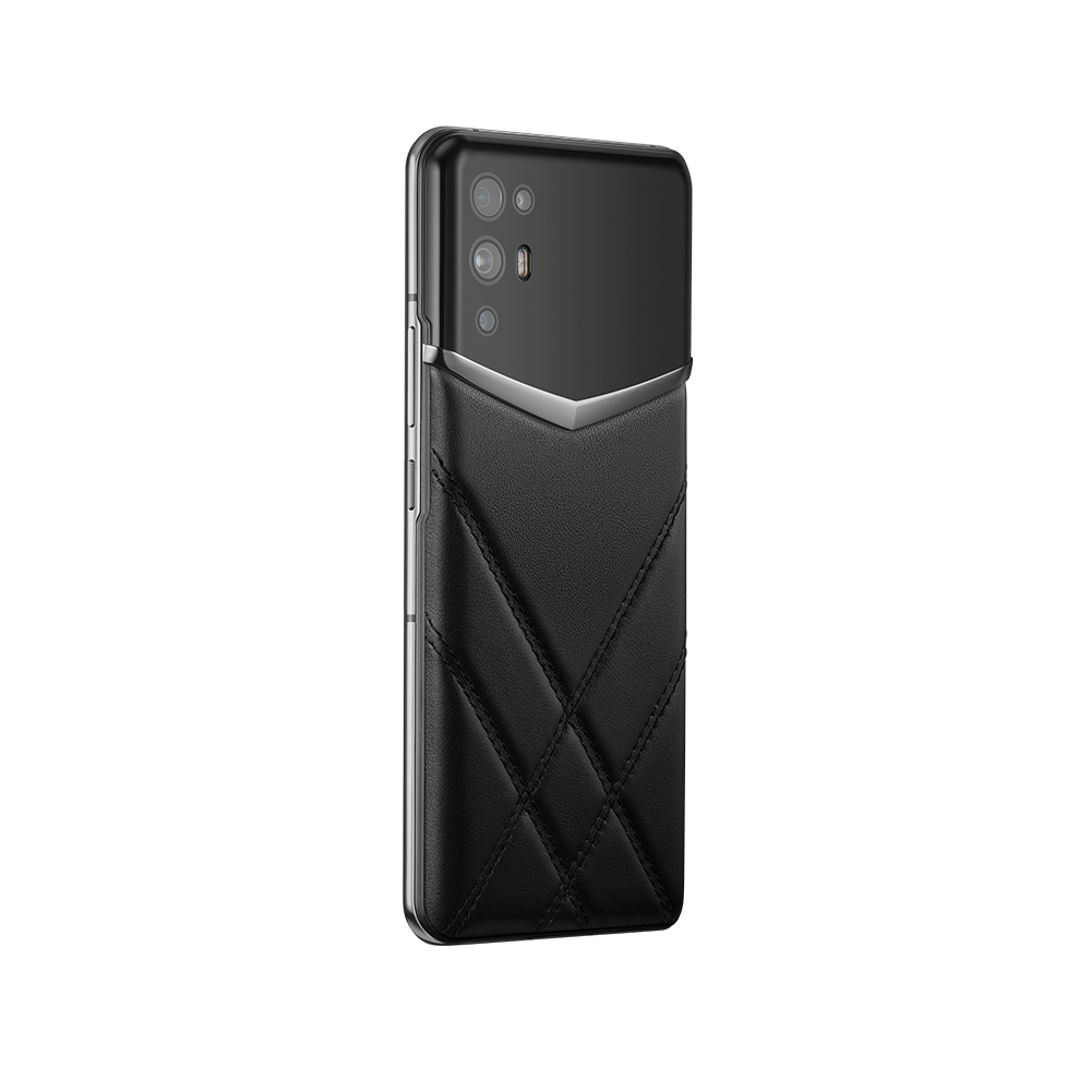 iVERTU X Quiting Calfskin 5G Smartphone - Luxury Leather Mobile Phone with 5G Connectivity, High-End Android Device (Black) - Perfect for Business Professionals & Luxury Lifestyle