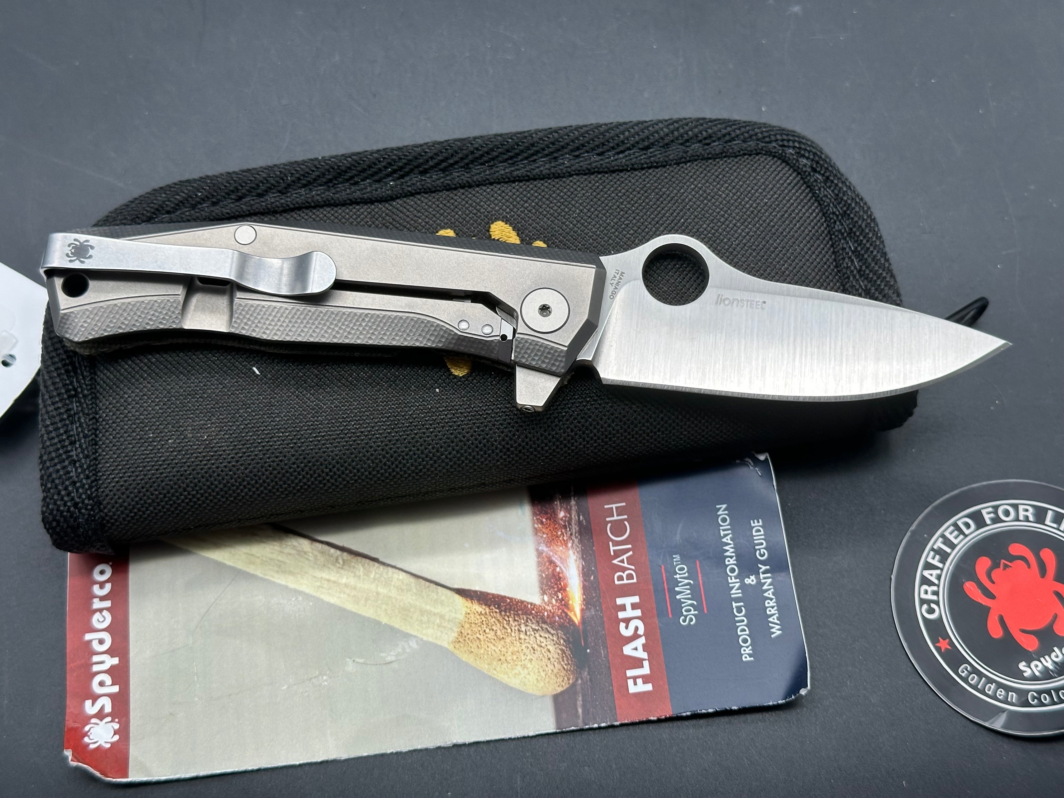 Spyderco SpyMyto Folding Knife - Premium EDC Pocket Knife with High-Performance Steel Blade for Outdoor, Camping, and Everyday Carry (EDC) Use
