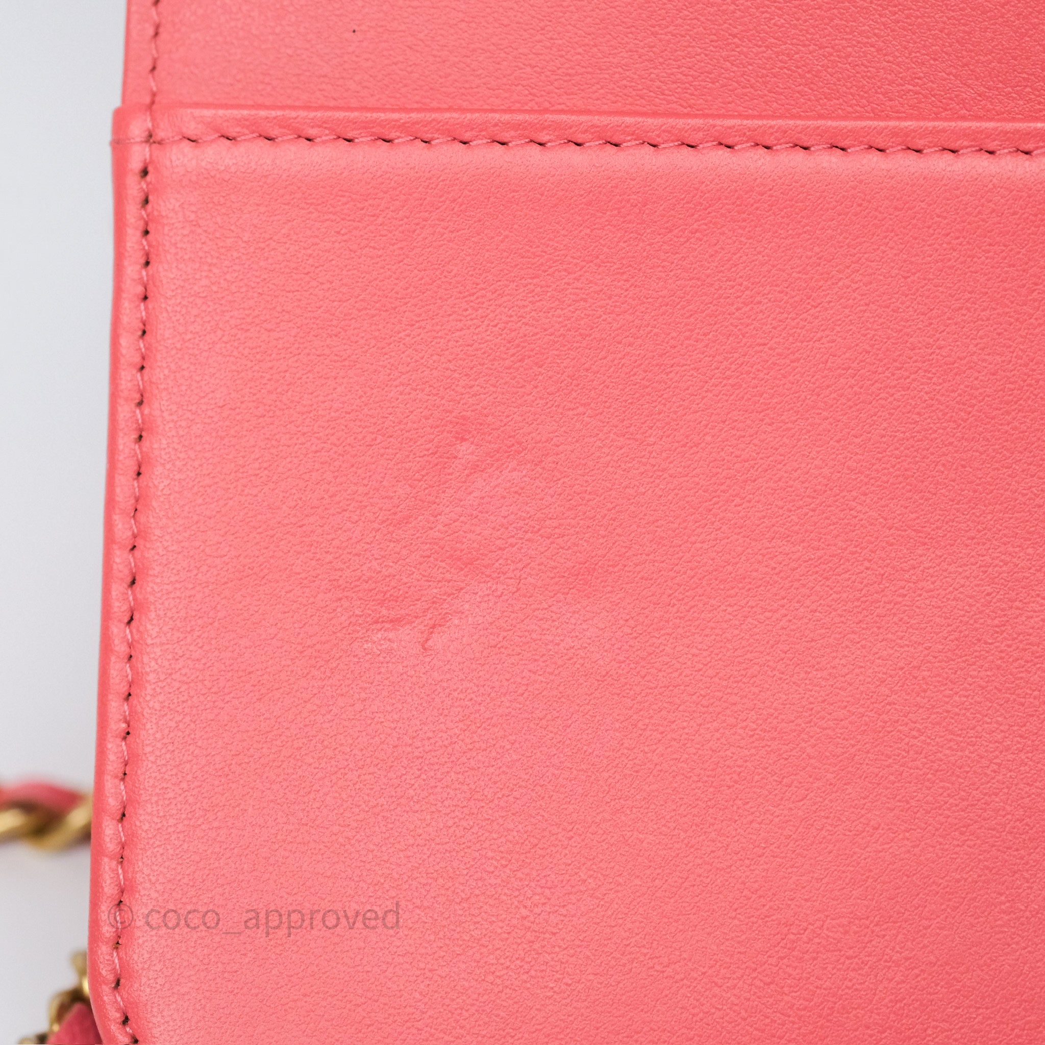 Chanel Boy Wallet on Chain WOC Quilted Dark Pink Caviar Leather with Aged Gold Hardware - Perfect for Evening Events & Luxury Fashion Accessories