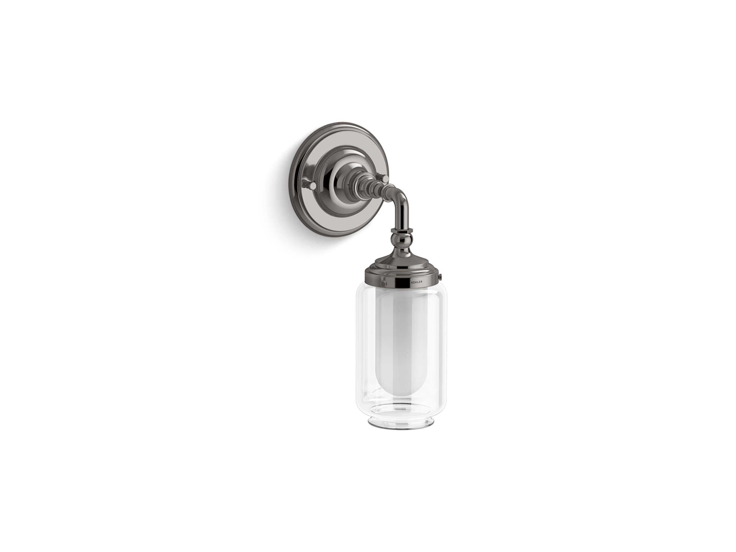 Kohler 72584-BZL Artifacts Bathroom Vanity Light Fixture - Oil Rubbed Bronze Wall Sconce with Downlight - UL Listed for Bathroom, Powder Room & Dressing Area Lighting